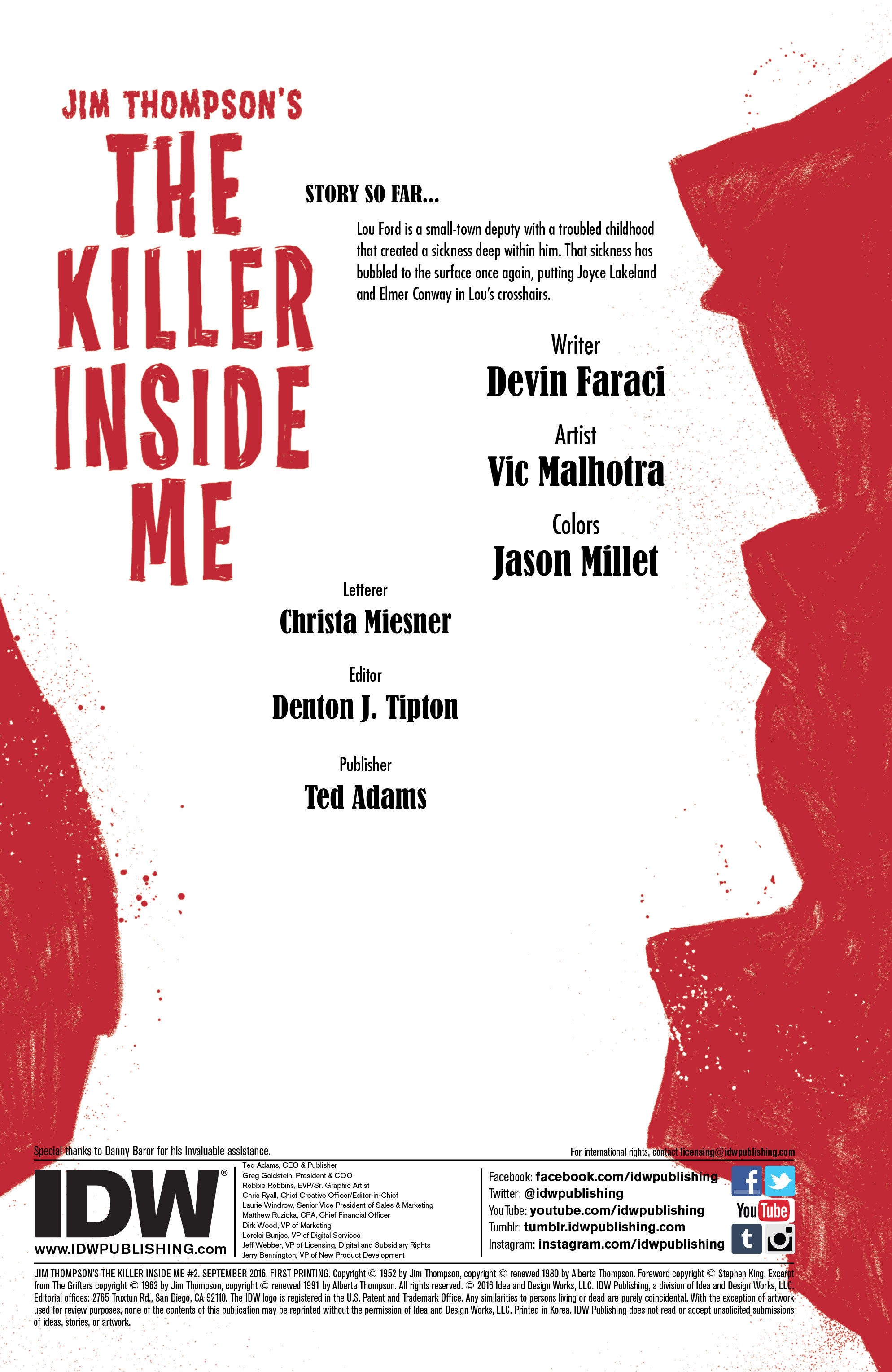 Read online Jim Thompson's The Killer Inside Me comic -  Issue #2 - 2
