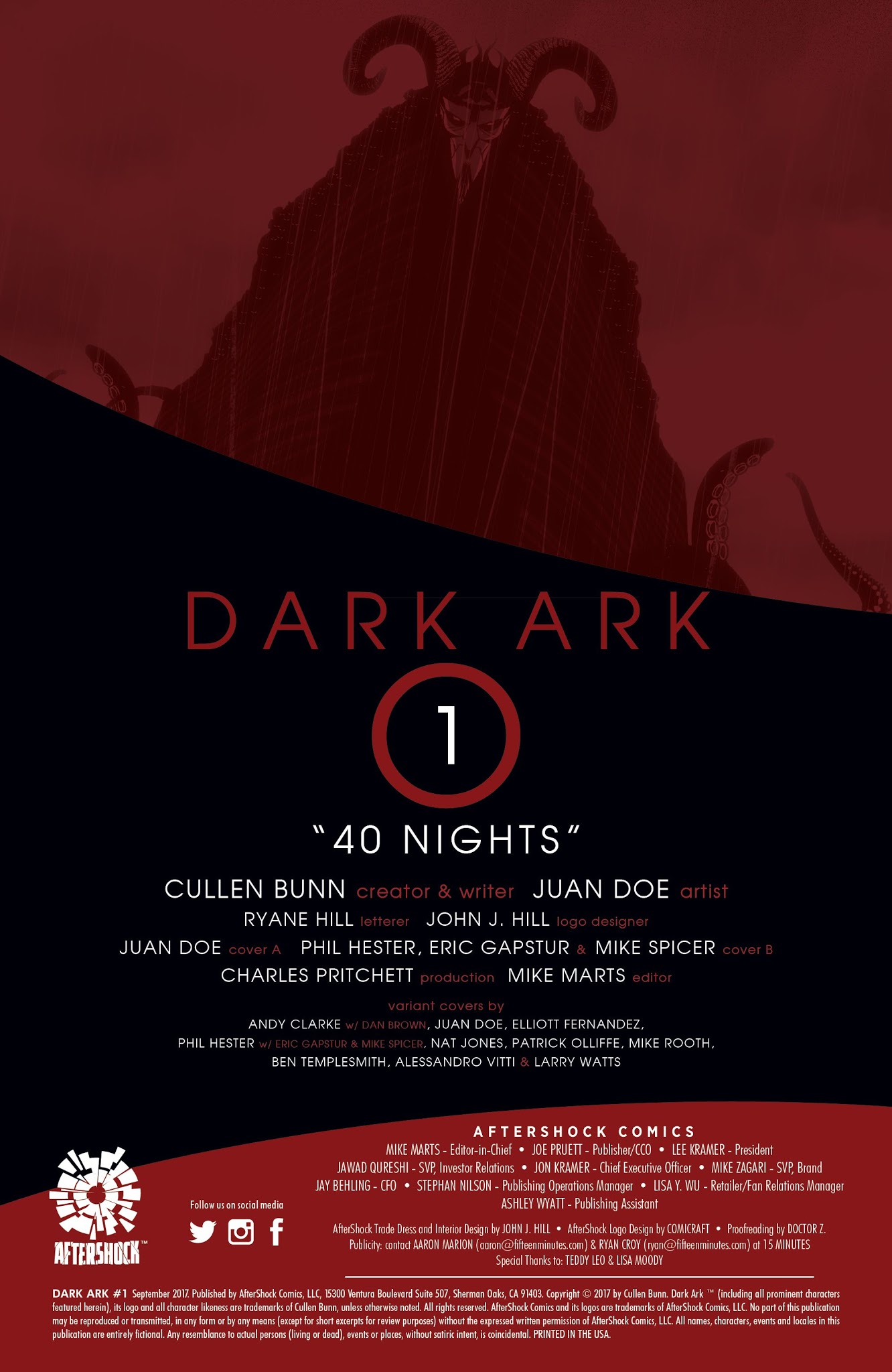Read online Dark Ark comic -  Issue #1 - 2