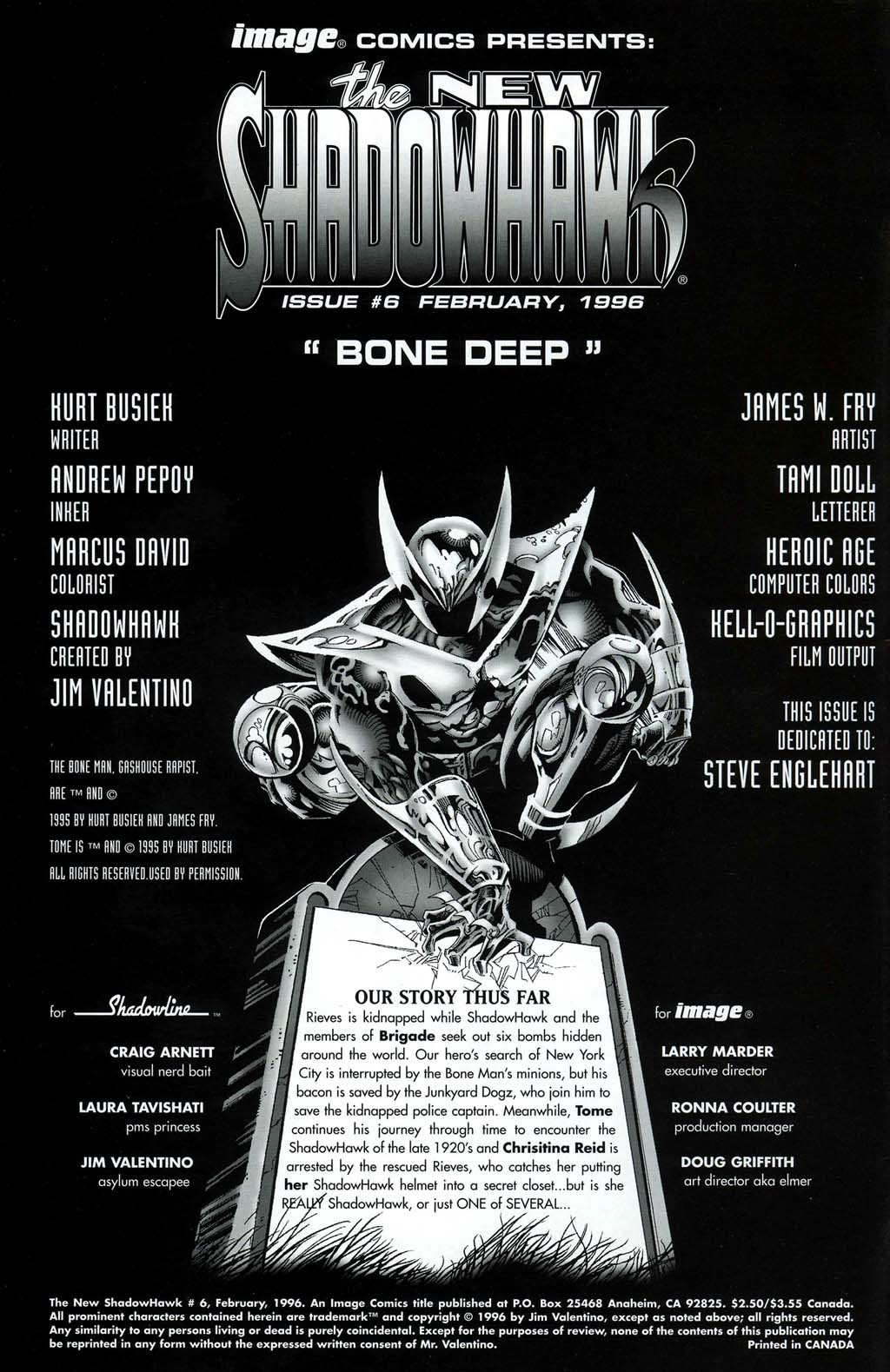 Read online The New Shadowhawk comic -  Issue #6 - 2