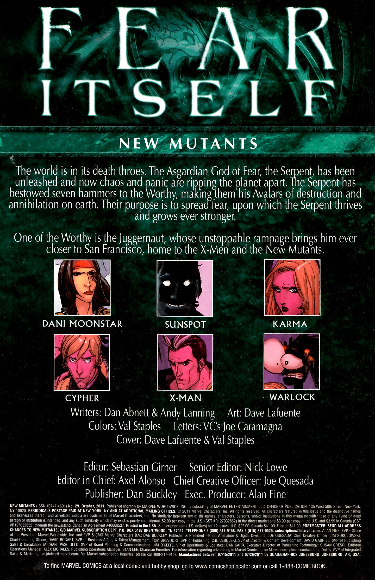 Read online New Mutants (2009) comic -  Issue #29 - 2