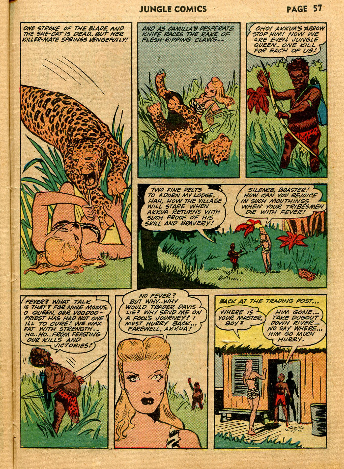 Read online Jungle Comics comic -  Issue #40 - 59