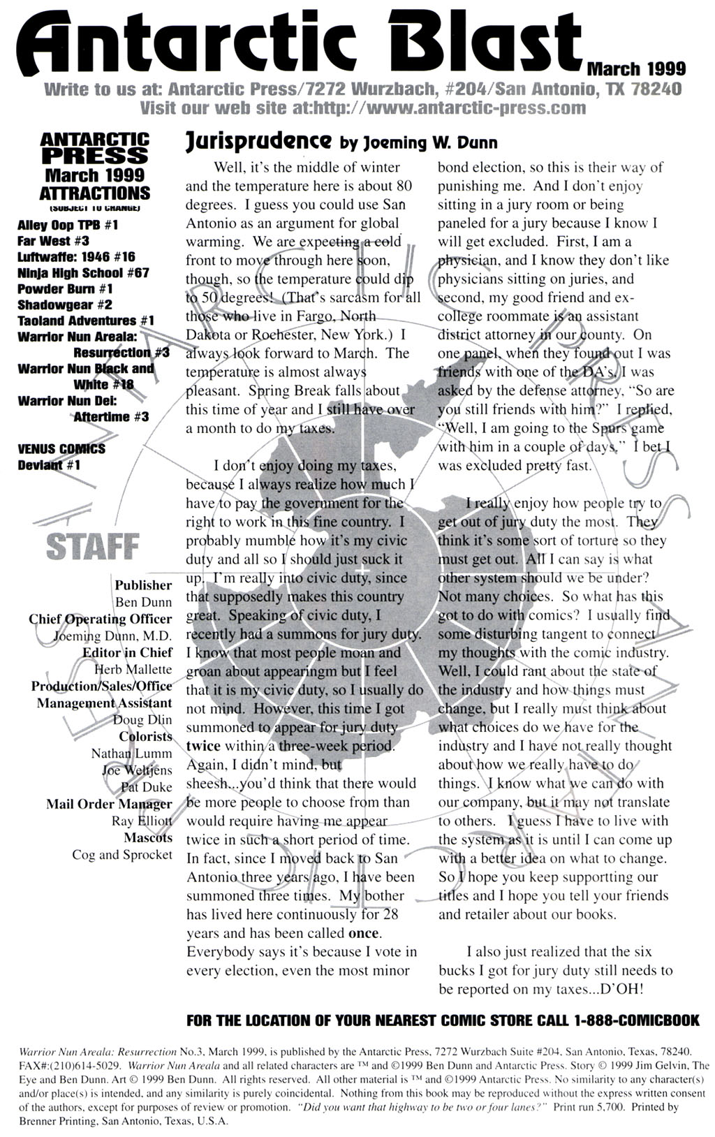 Read online Warrior Nun Areala: Resurrection comic -  Issue #3 - 2