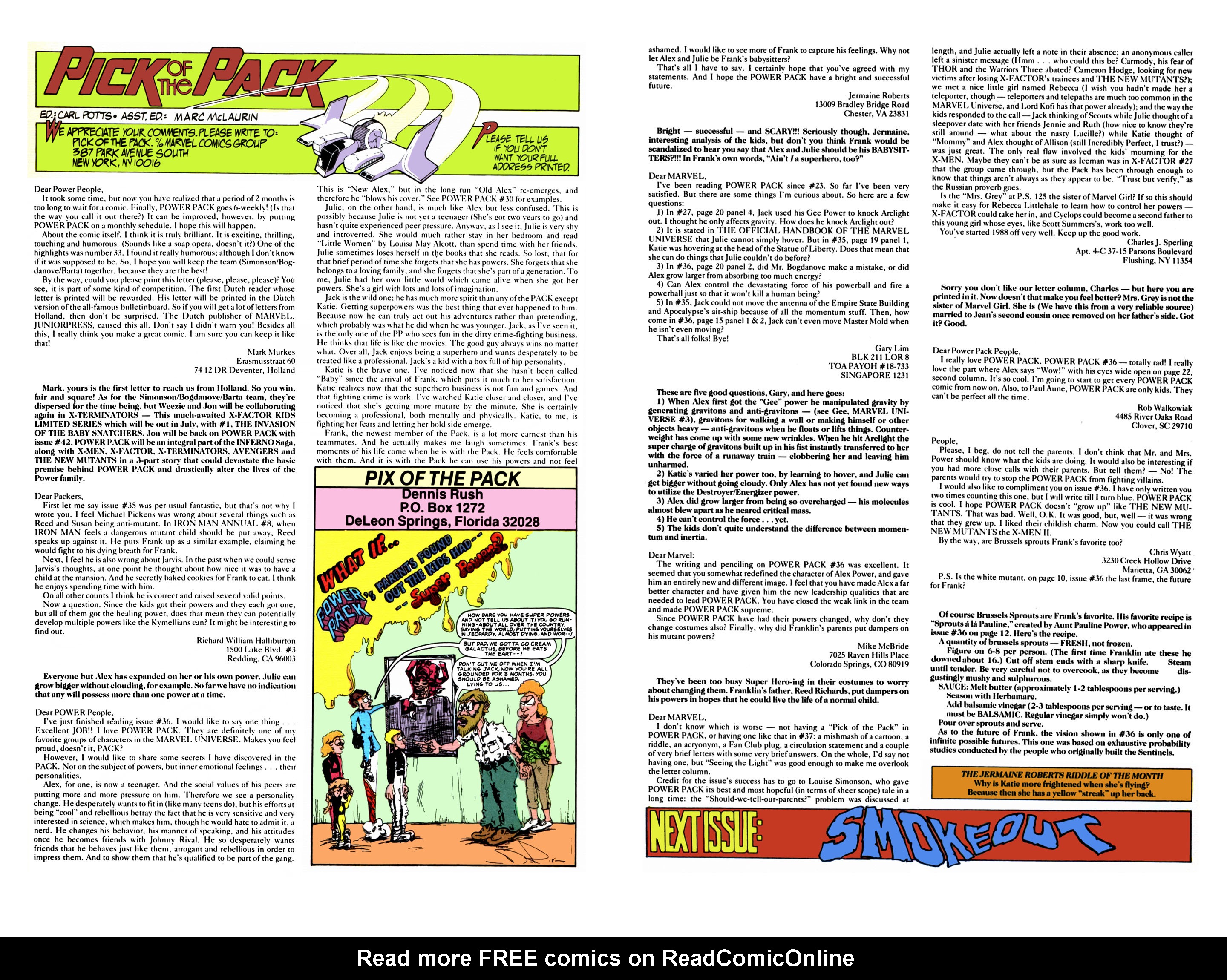 Read online Power Pack (1984) comic -  Issue #40 - 31