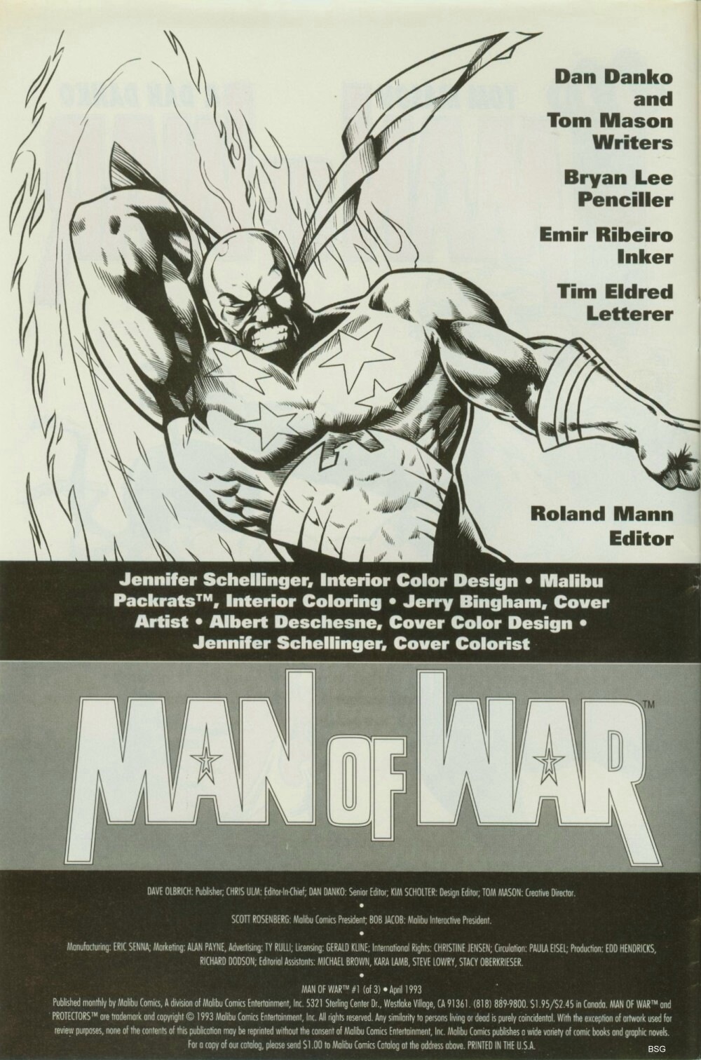 Read online Man of War comic -  Issue #1 - 2