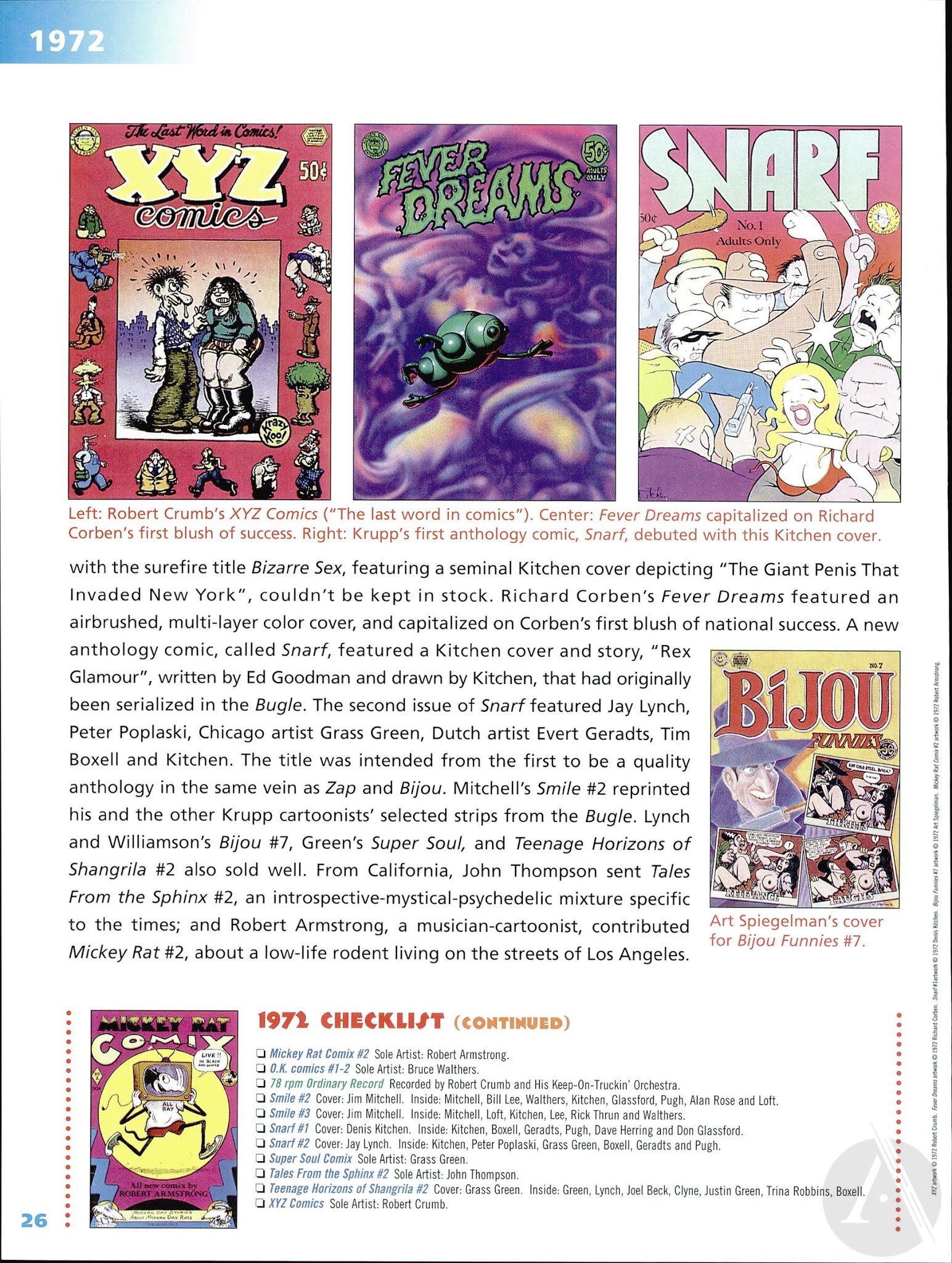 Read online Kitchen Sink Press: The First 25 Years comic -  Issue # TPB - 28