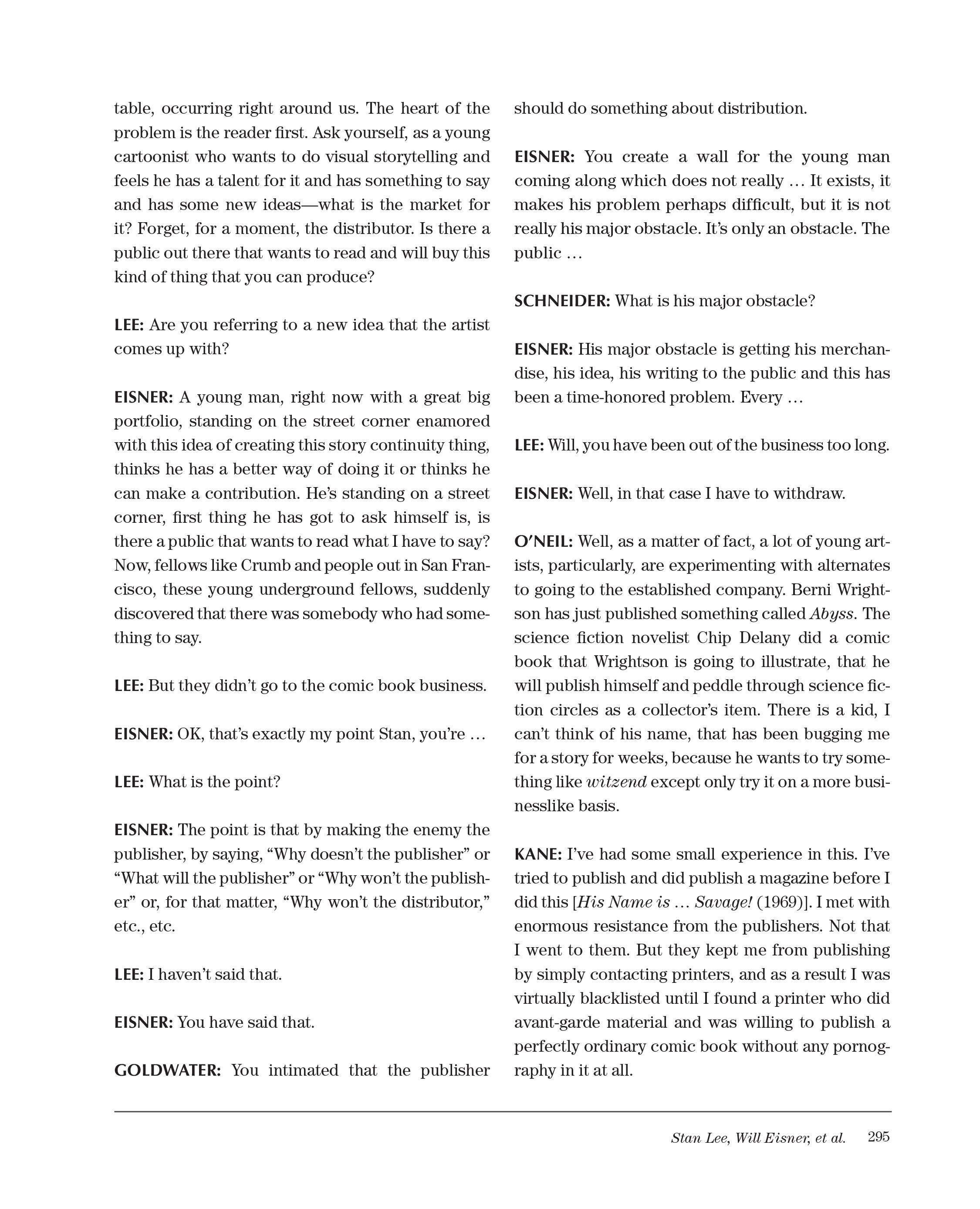 Read online Sparring With Gil Kane: Colloquies On Comic Art and Aesthetics comic -  Issue # TPB (Part 3) - 95