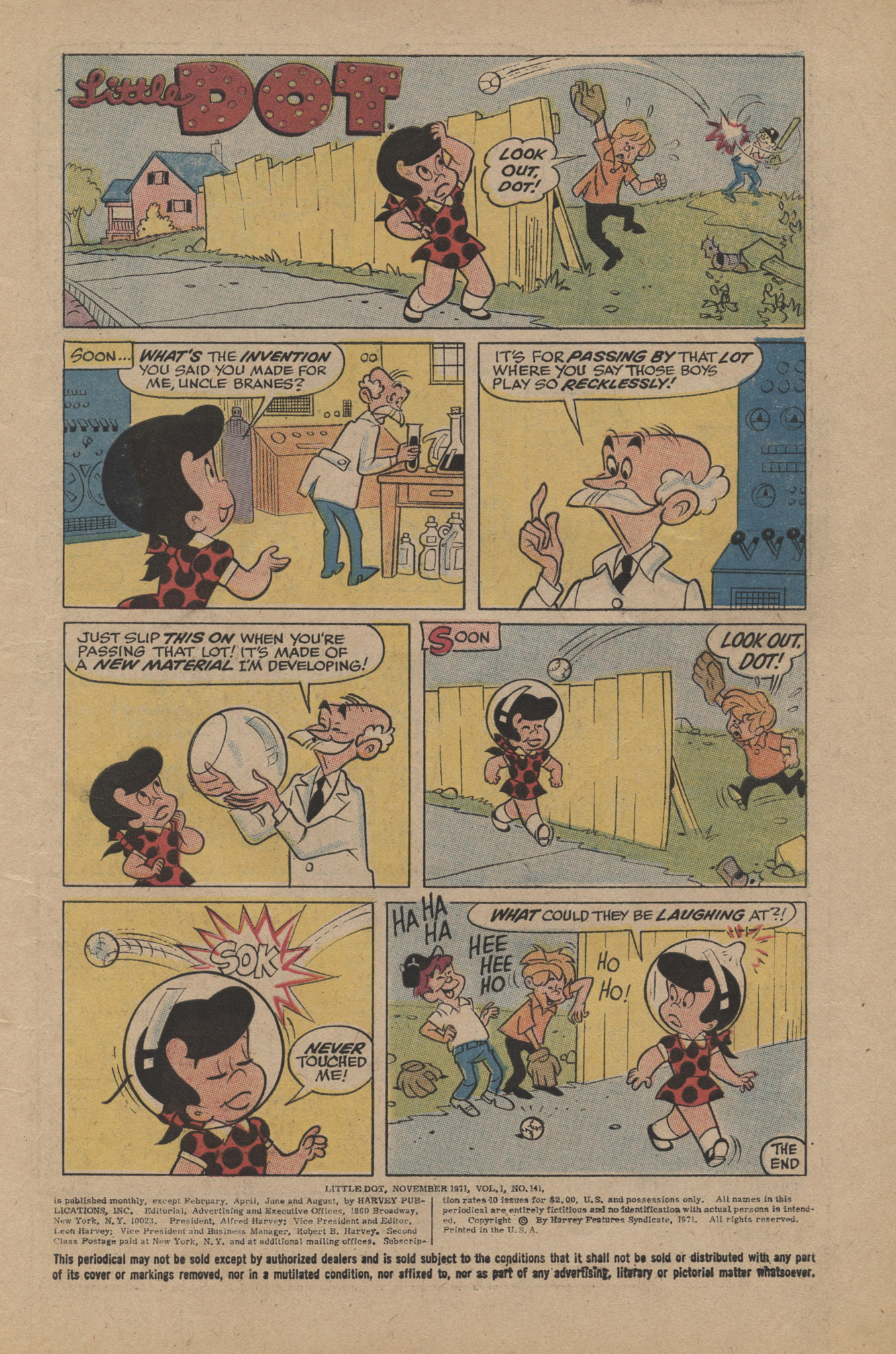 Read online Little Dot (1953) comic -  Issue #141 - 3