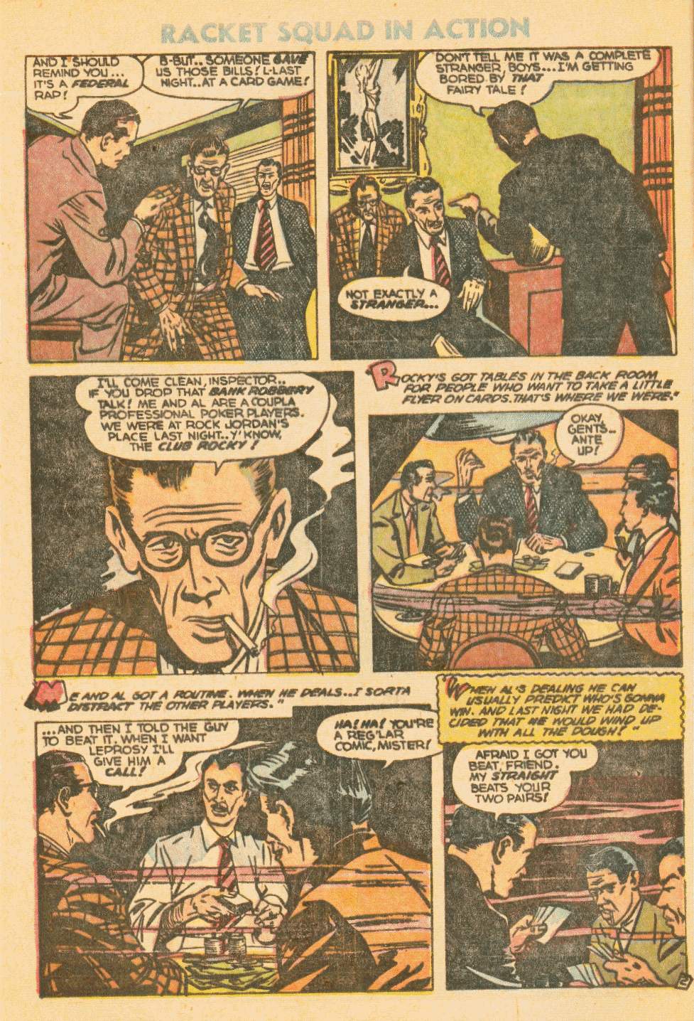 Read online Racket Squad in Action comic -  Issue #10 - 12