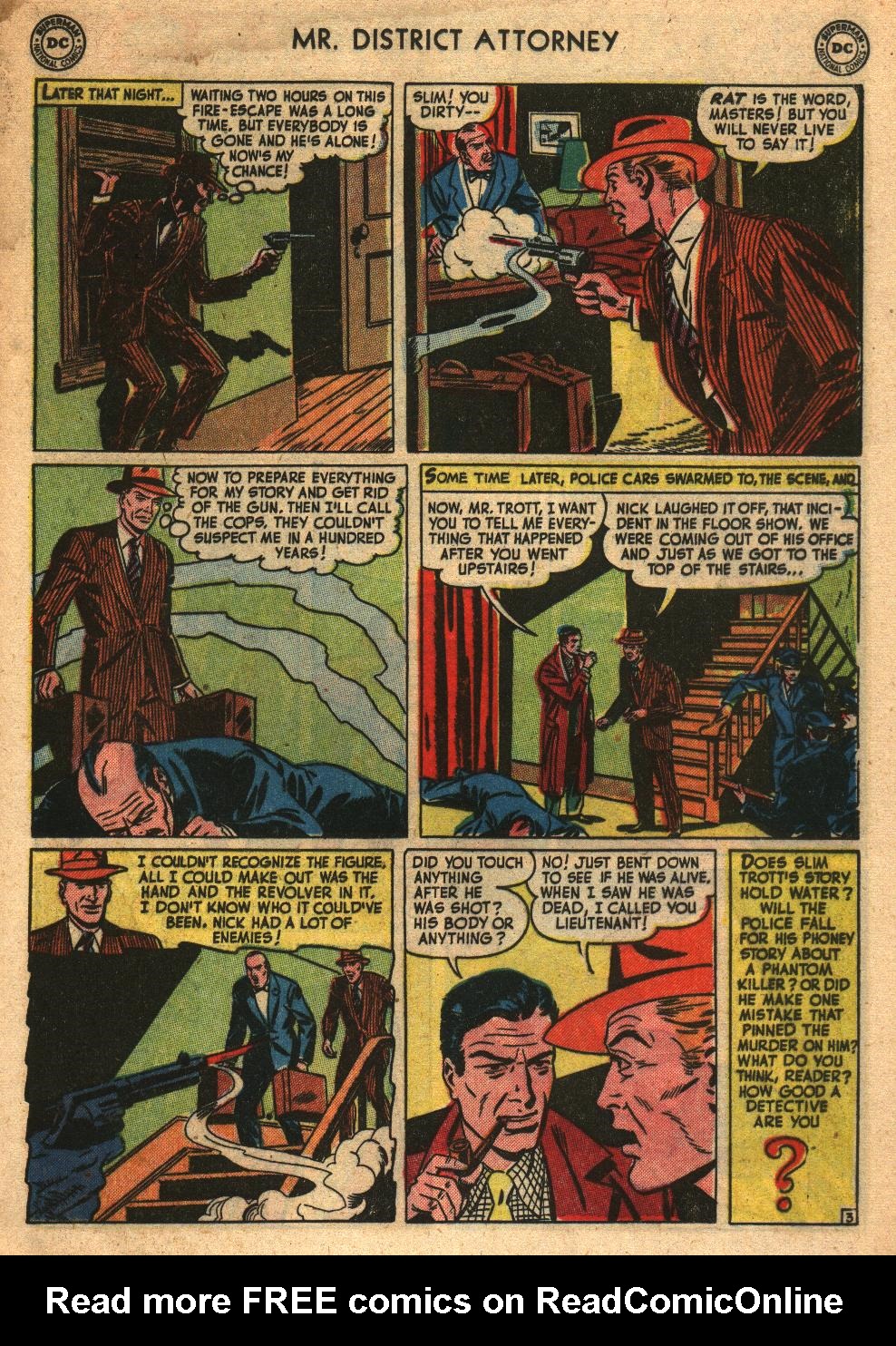Read online Mr. District Attorney comic -  Issue #26 - 27