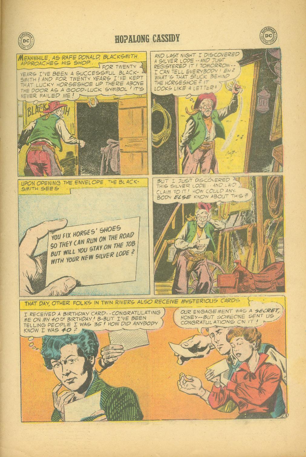 Read online Hopalong Cassidy comic -  Issue #105 - 27