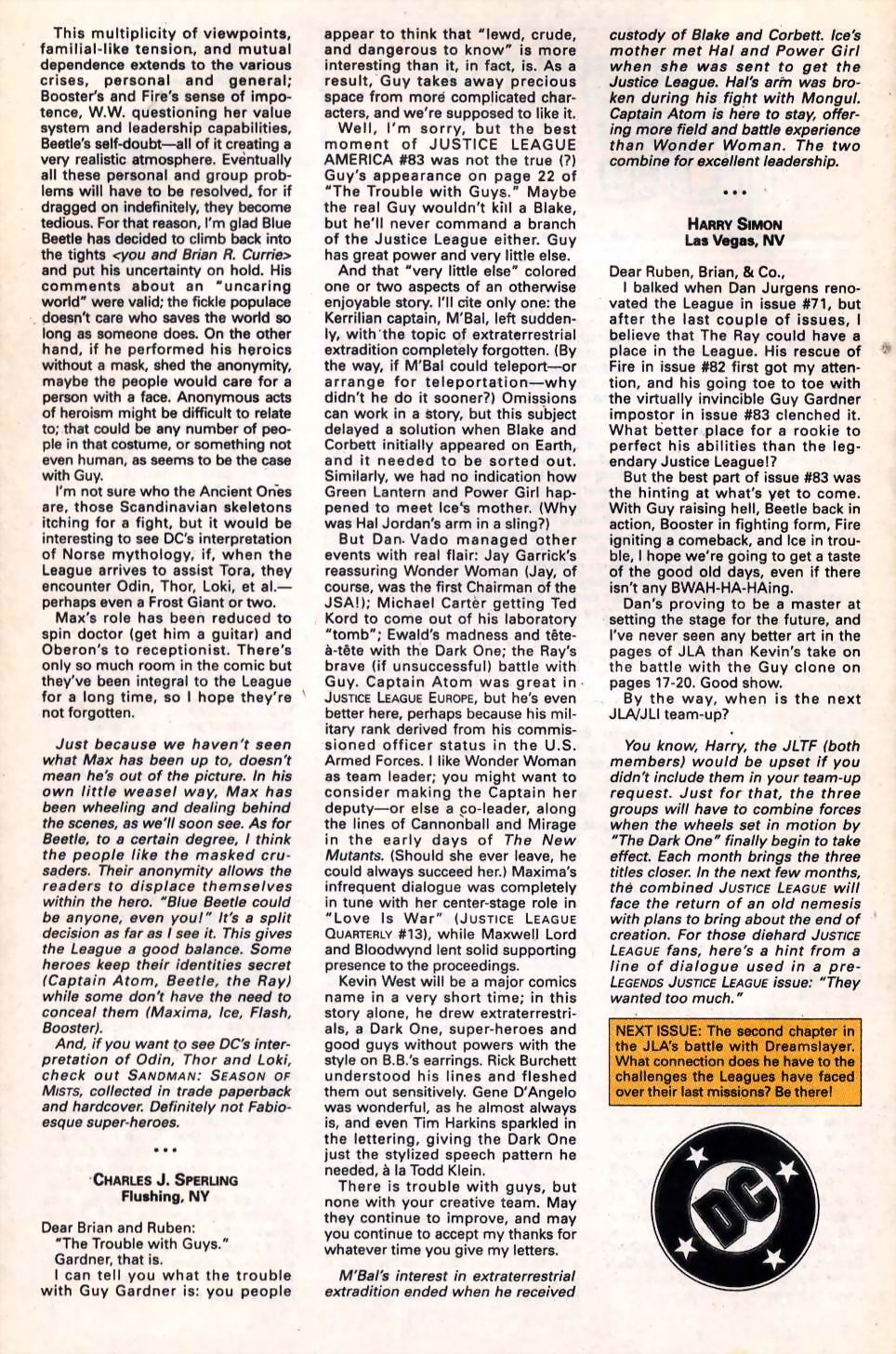 Read online Justice League America comic -  Issue #86 - 25