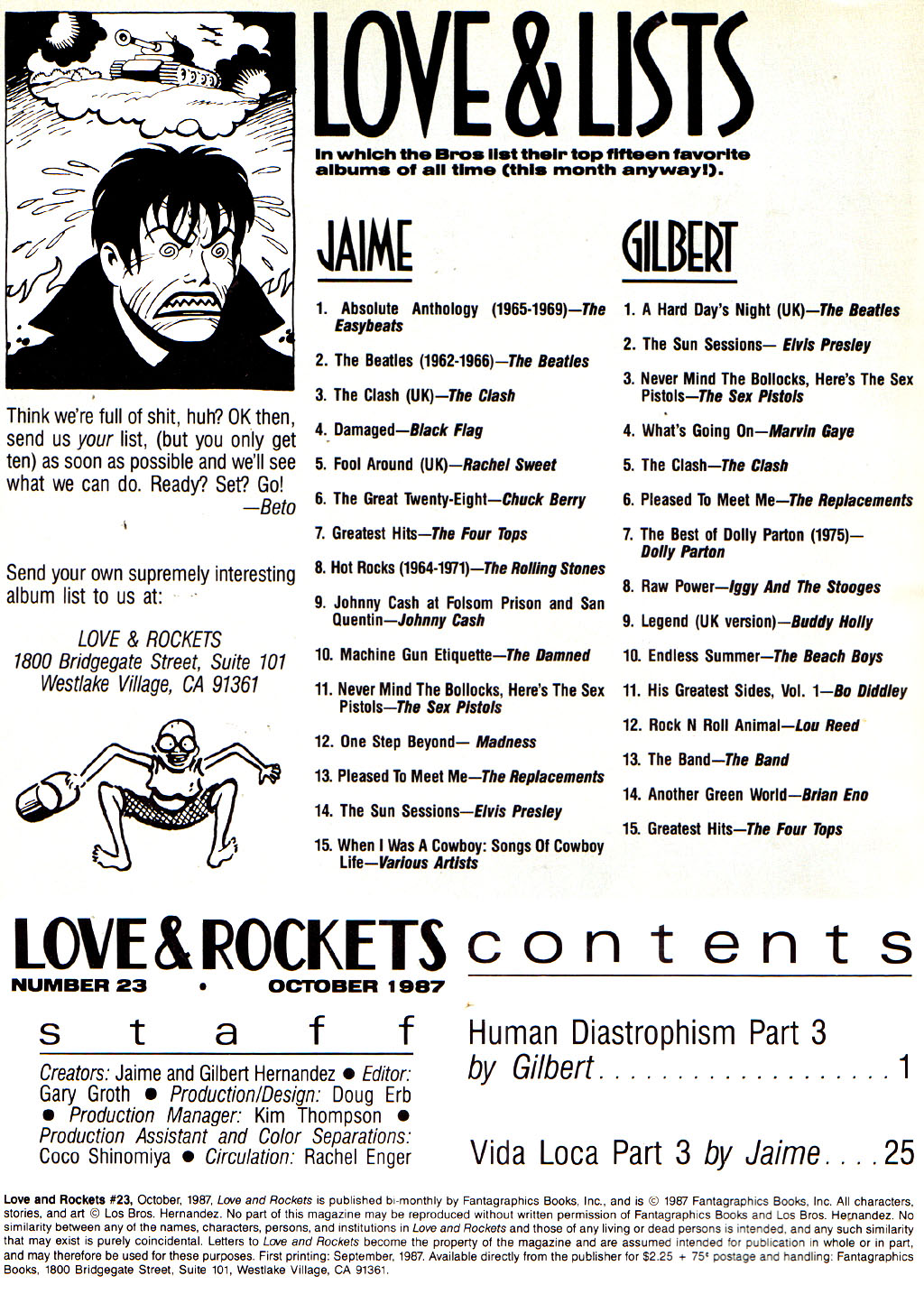 Read online Love and Rockets (1982) comic -  Issue #23 - 2