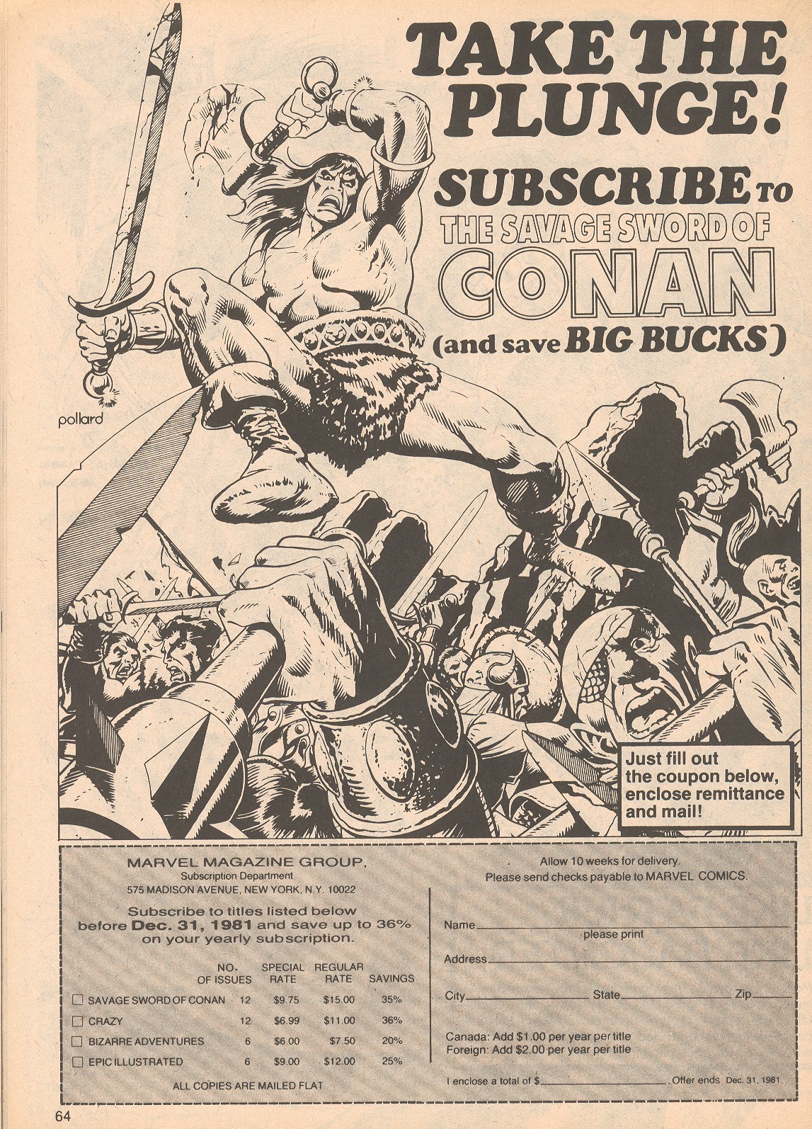 The Savage Sword Of Conan issue 70 - Page 64