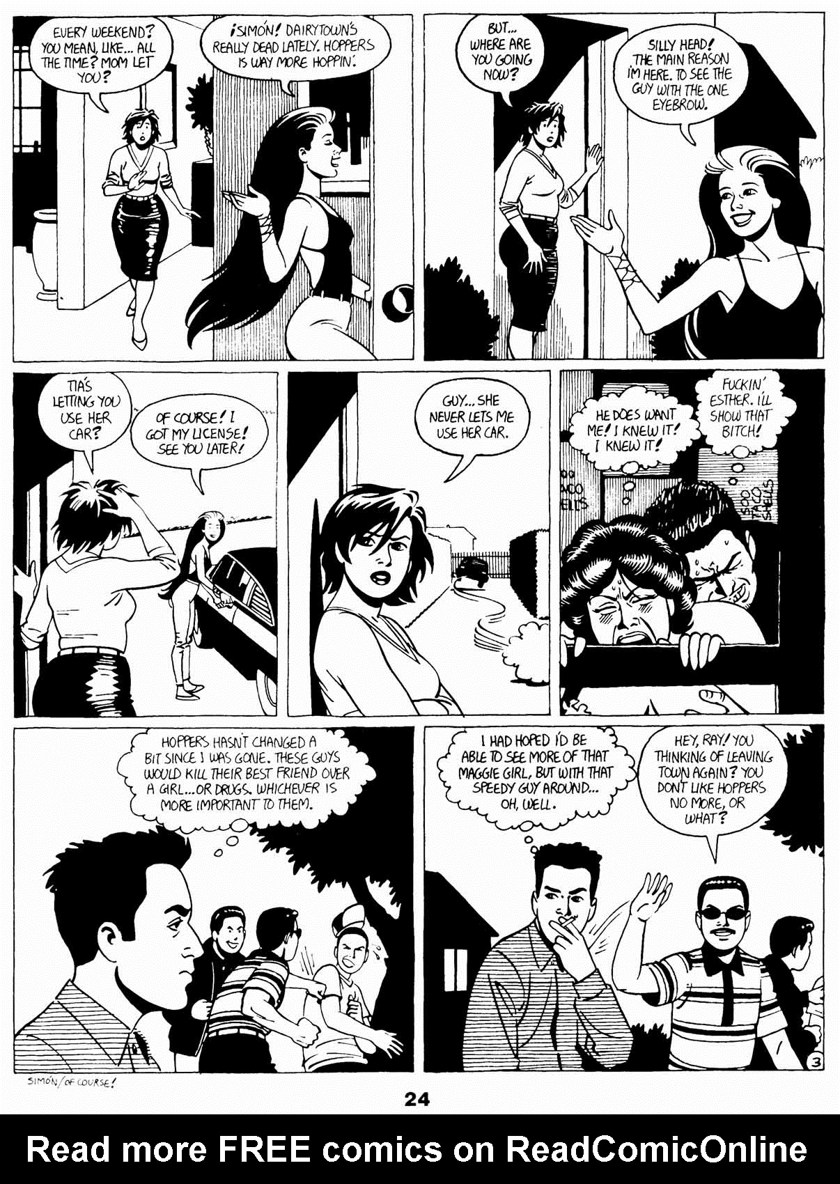 Read online Love and Rockets (1982) comic -  Issue #21 - 26