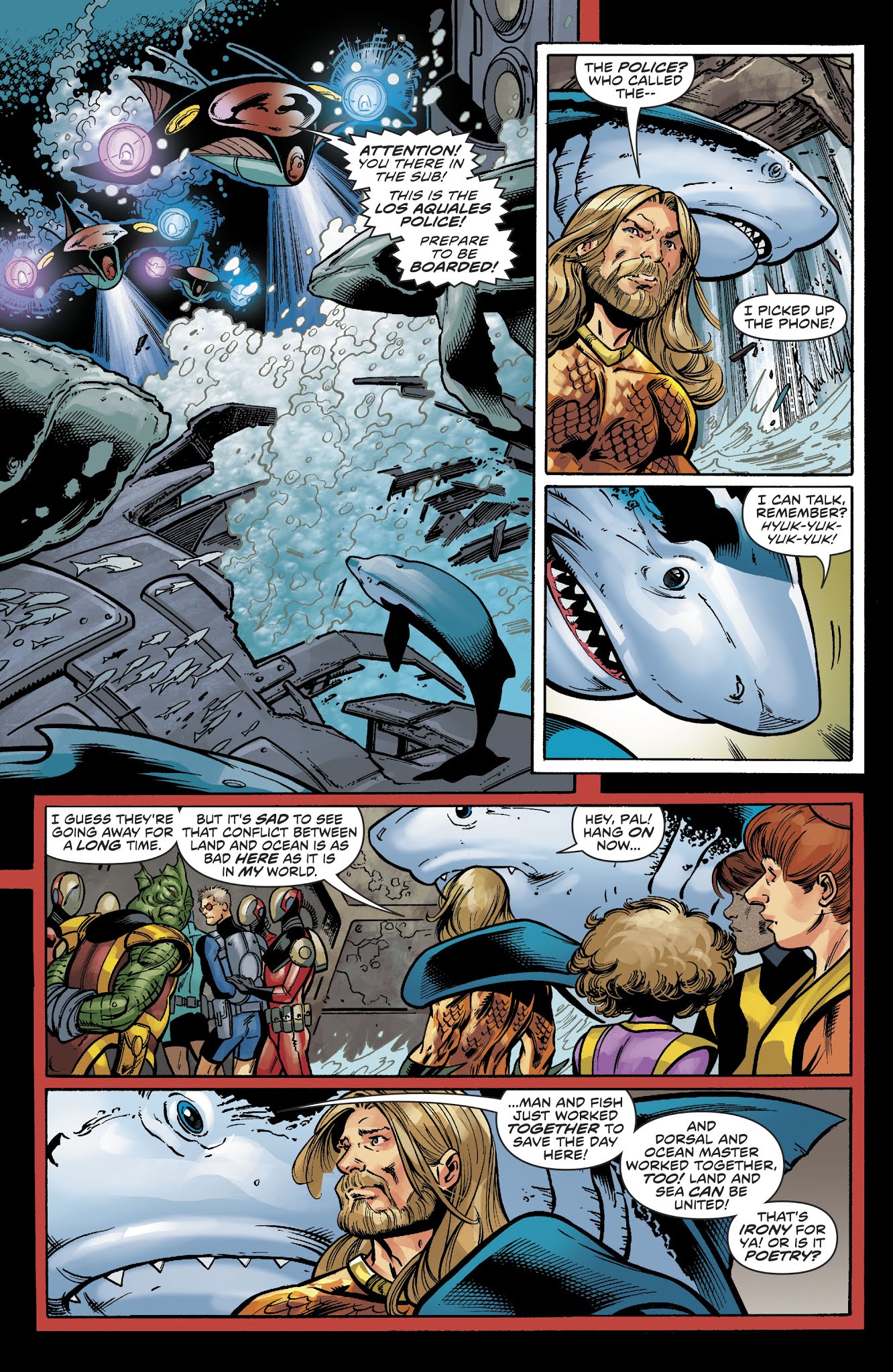 Read online DC Meets Hanna-Barbera comic -  Issue # Issue Aquaman - Jabberjaw - 30