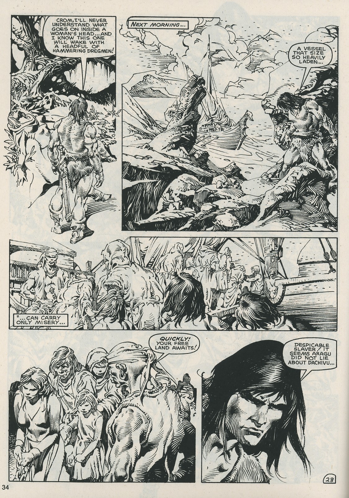 Read online The Savage Sword Of Conan comic -  Issue #121 - 34
