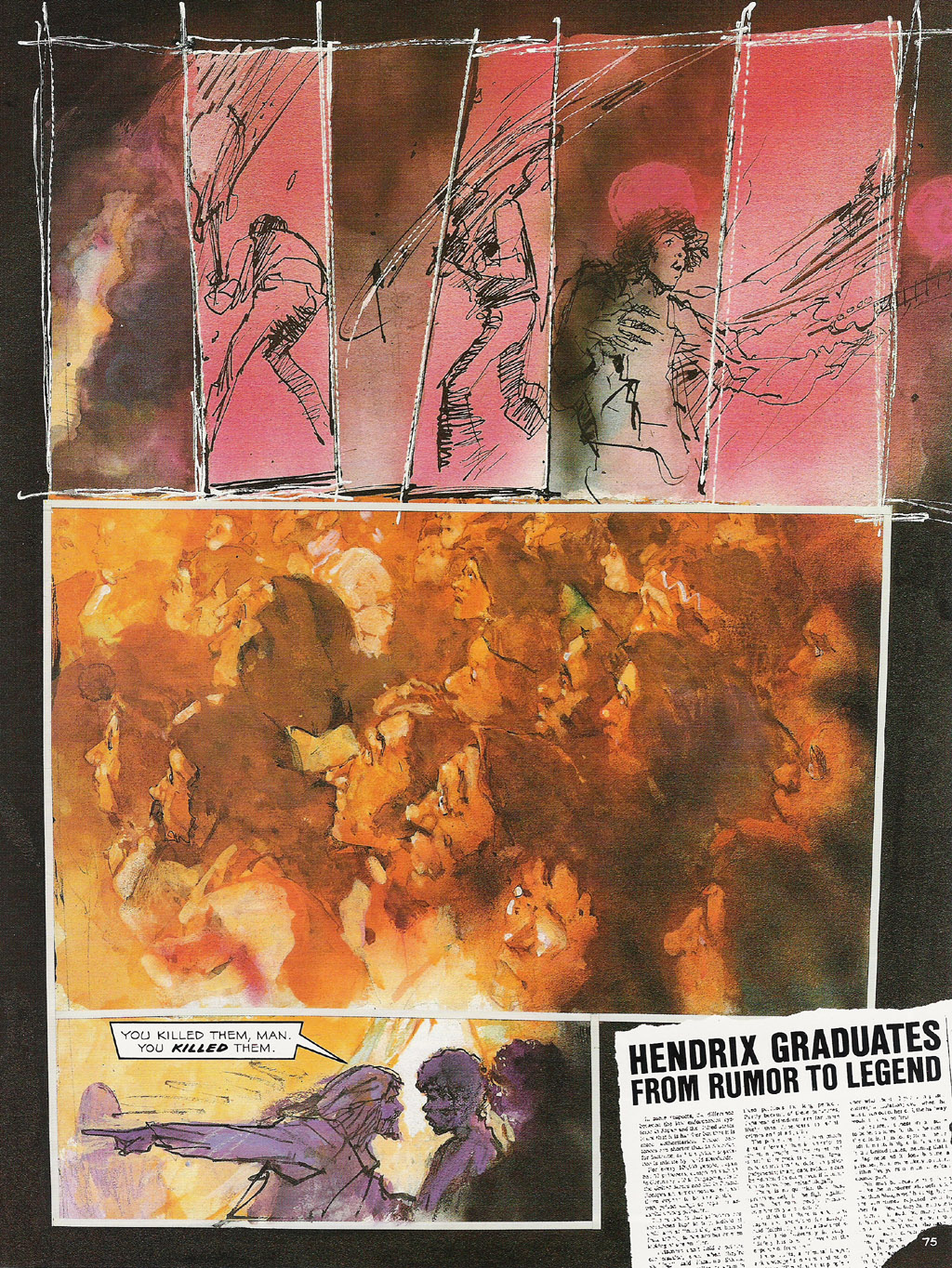 Read online Voodoo Child - The Illustrated Legend of Jimi Hendrix comic -  Issue # TPB - 78