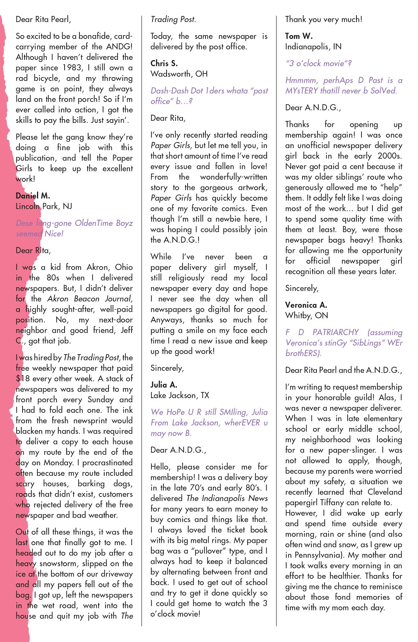 Read online Paper Girls comic -  Issue #23 - 28