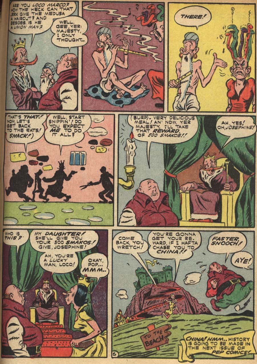 Read online Pep Comics comic -  Issue #46 - 57