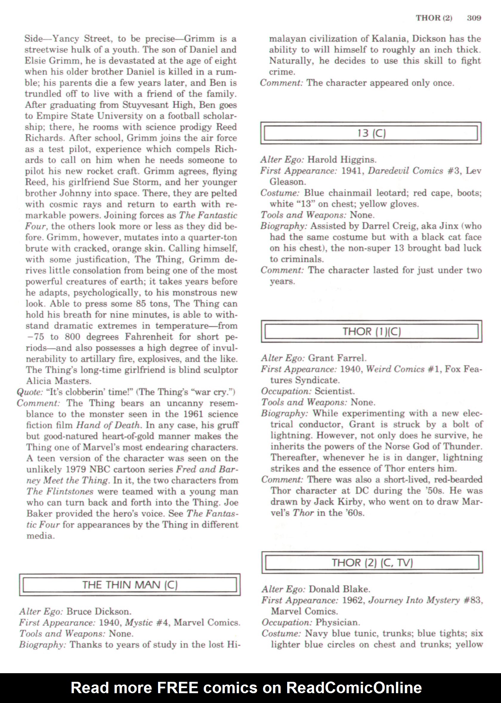 Read online The Encyclopedia of Superheroes comic -  Issue # TPB (Part 4) - 44