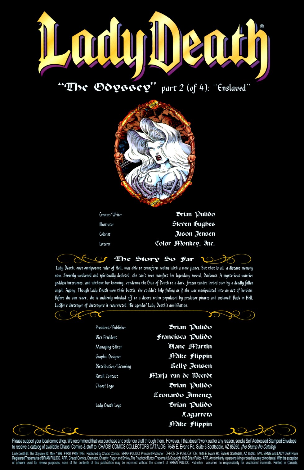 Read online Lady Death III: The Odyssey comic -  Issue #2 - 2