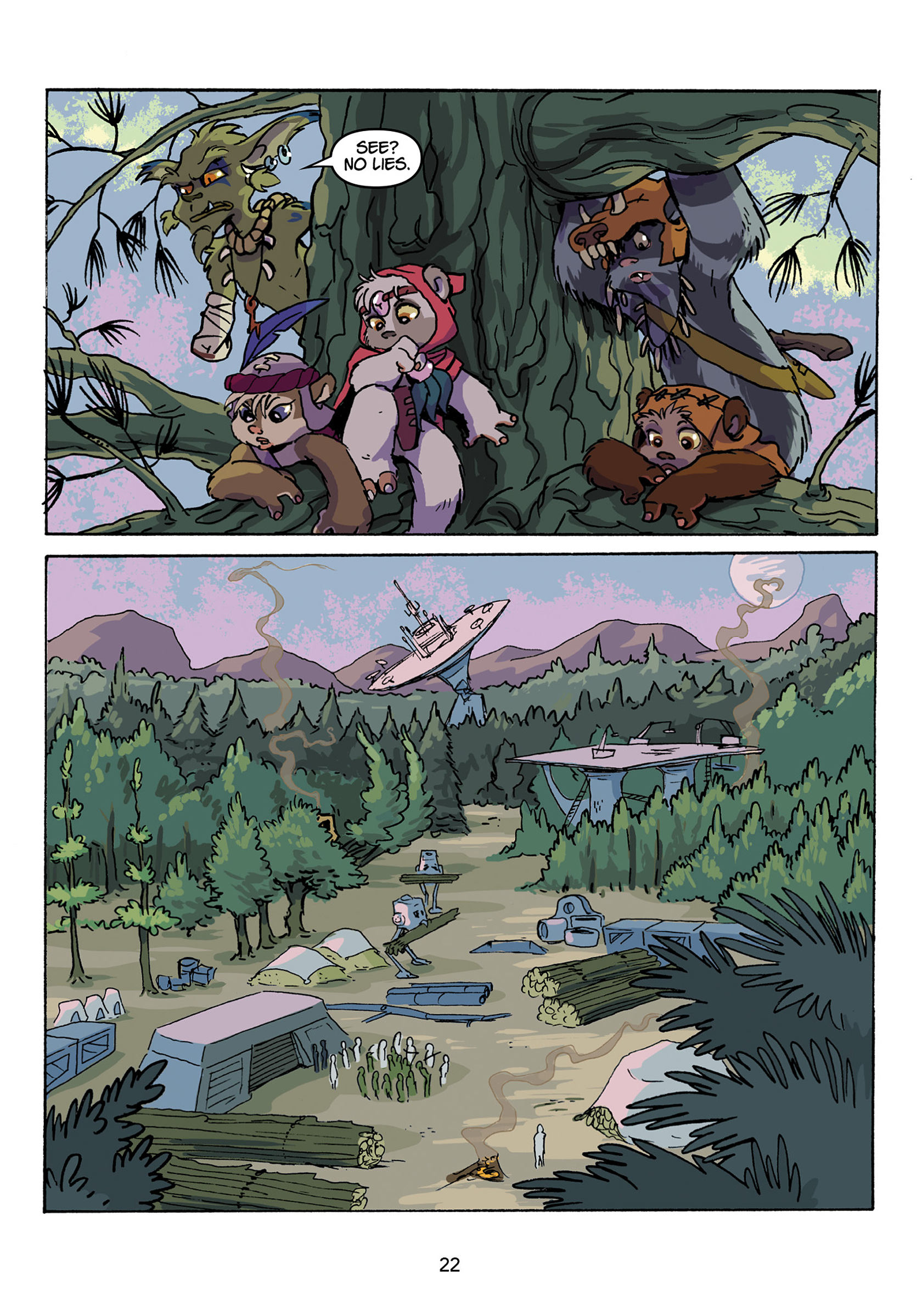 Read online Star Wars: Ewoks - Shadows of Endor comic -  Issue # TPB - 23