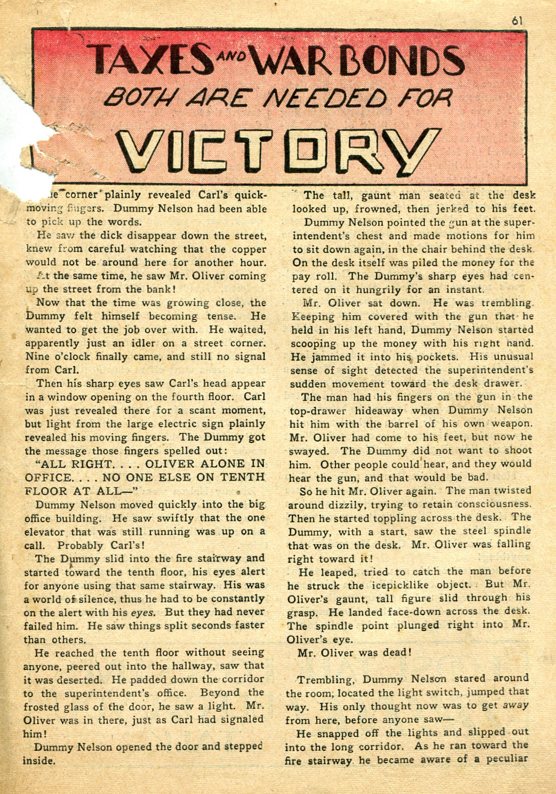 Read online Shadow Comics comic -  Issue #27 - 62