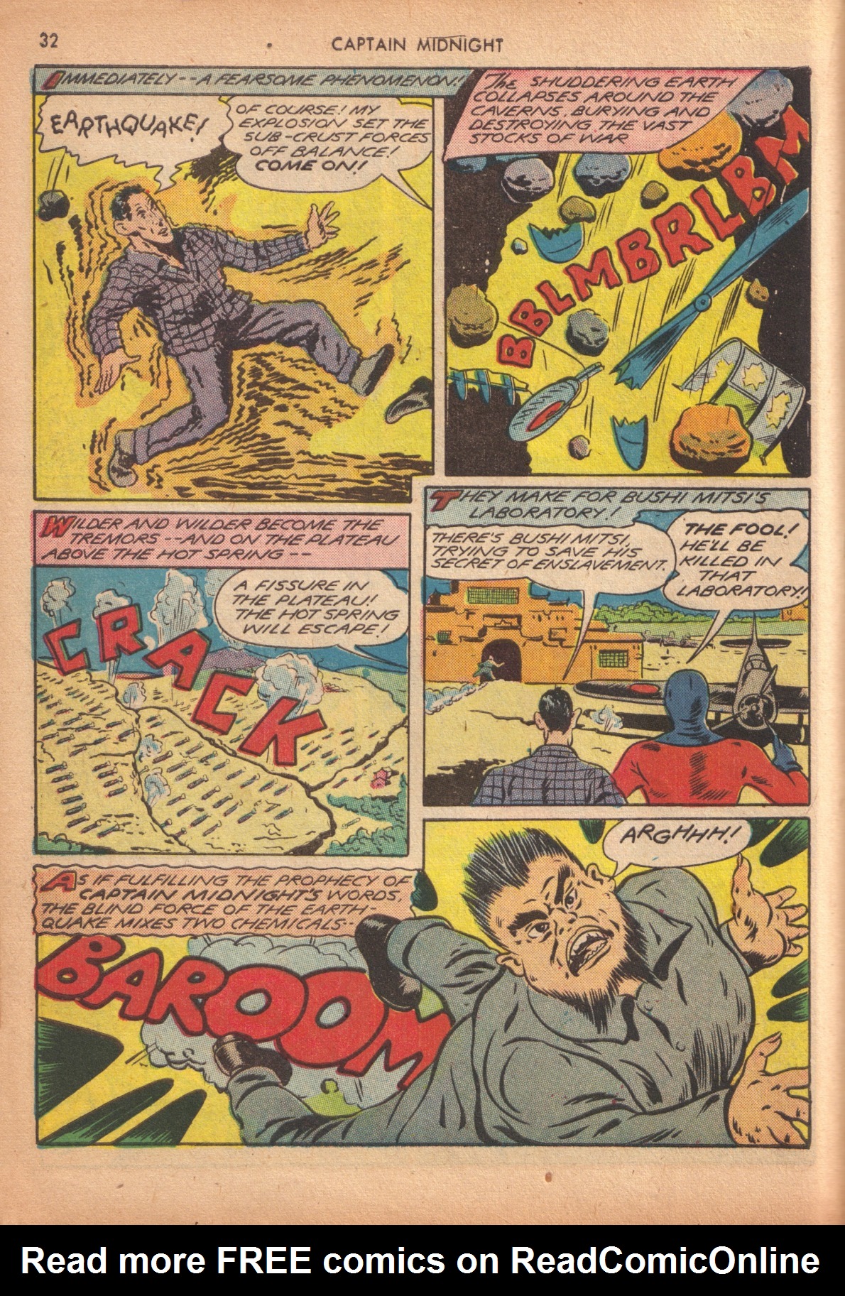Read online Captain Midnight (1942) comic -  Issue #10 - 32