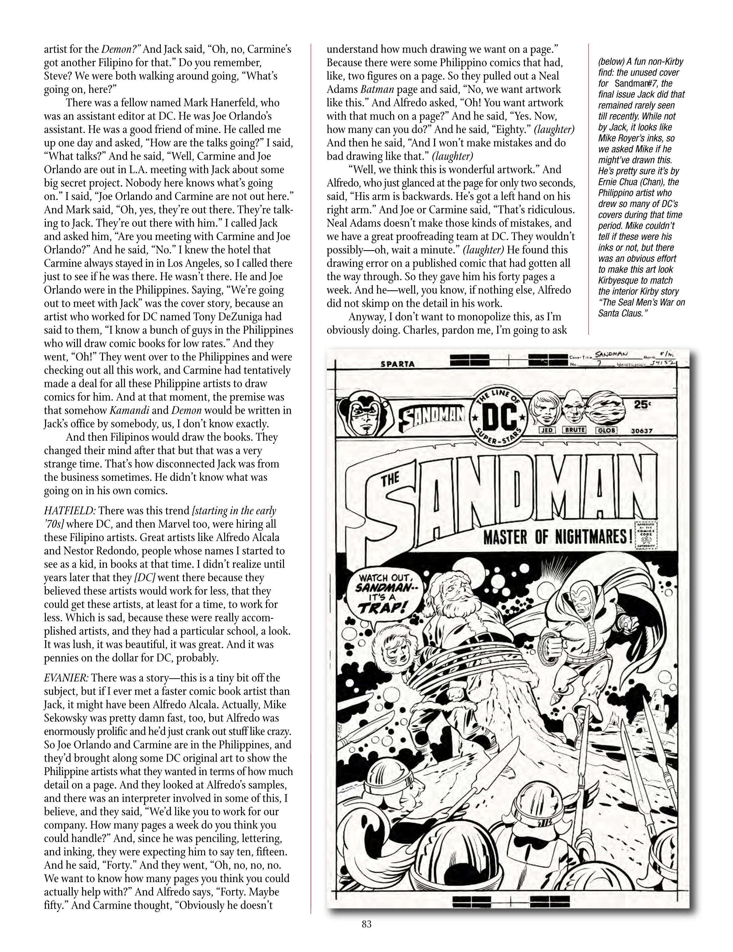 Read online The Jack Kirby Collector comic -  Issue #70 - 85