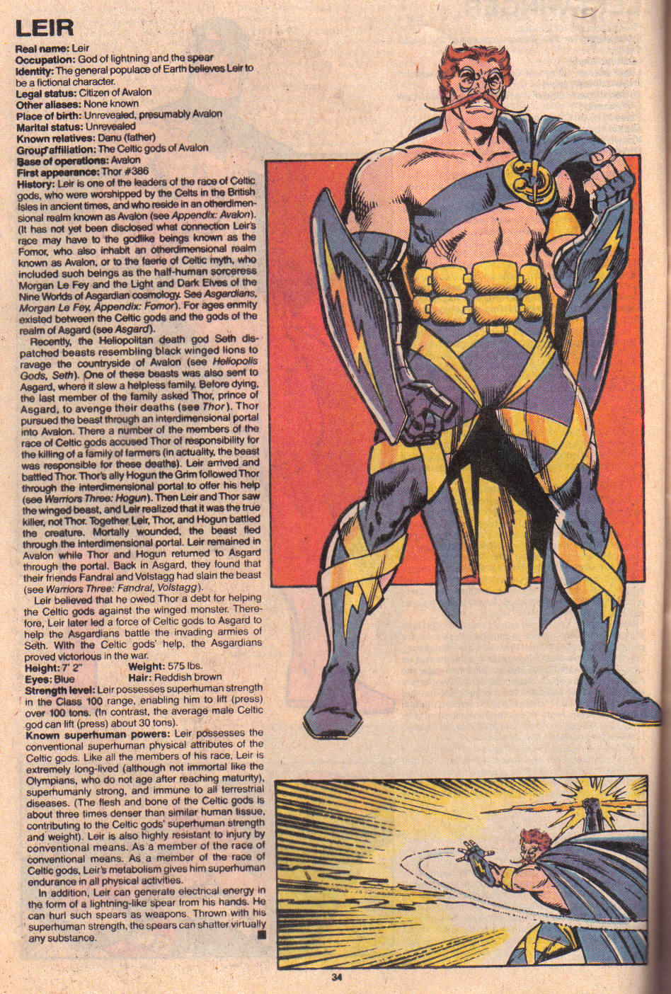 Read online The Official Handbook of the Marvel Universe: Update '89 comic -  Issue #4 - 36