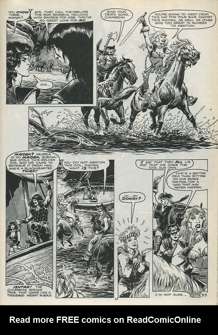 Read online The Savage Sword Of Conan comic -  Issue #179 - 35