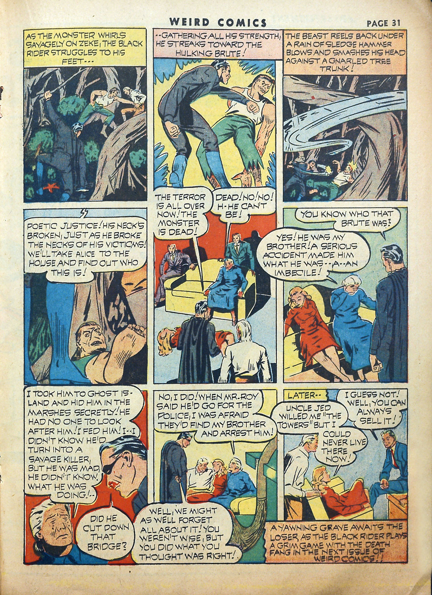 Read online Weird Comics comic -  Issue #20 - 33