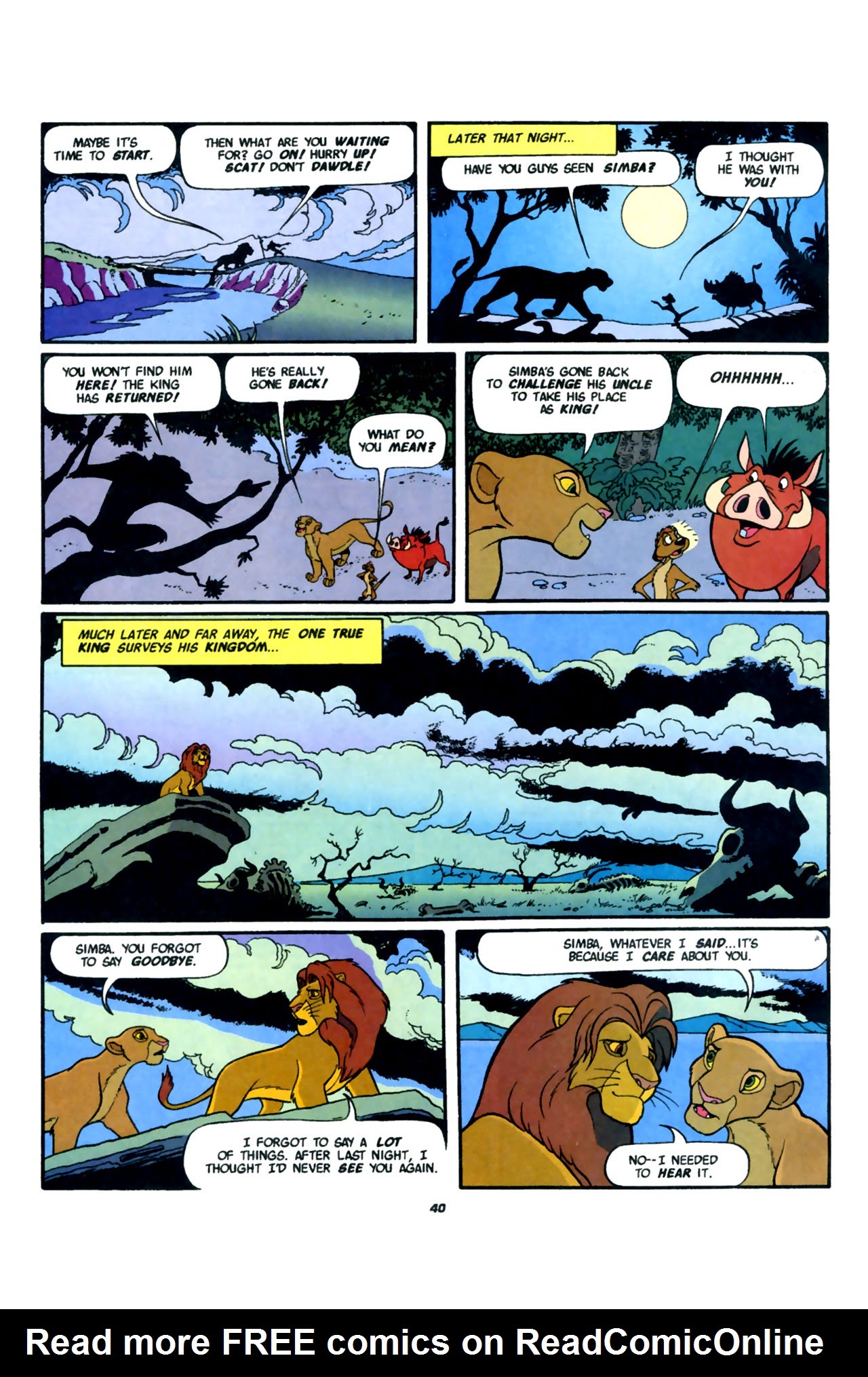 Read online Disney's The Lion King comic -  Issue #1 - 42