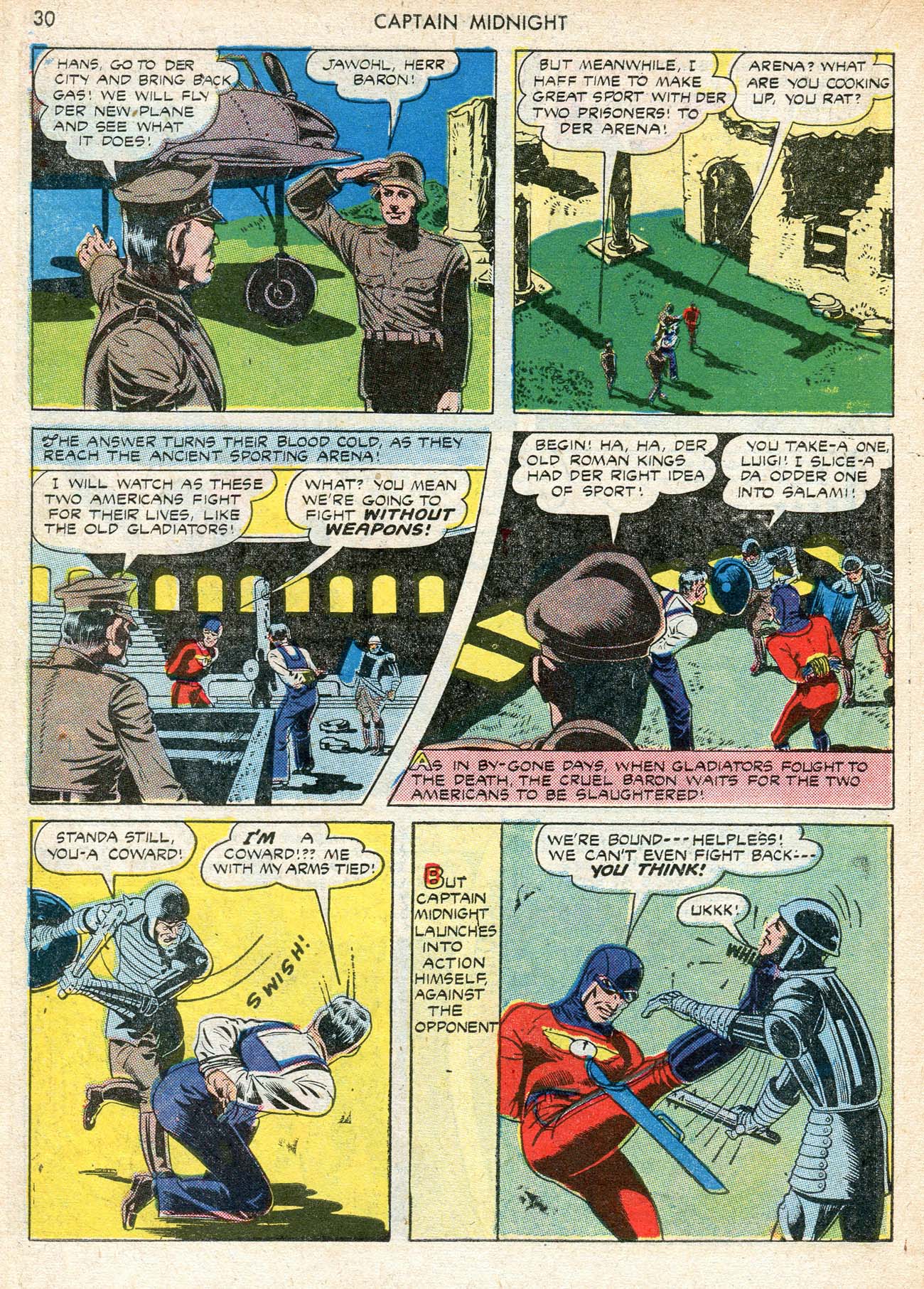 Read online Captain Midnight (1942) comic -  Issue #12 - 30
