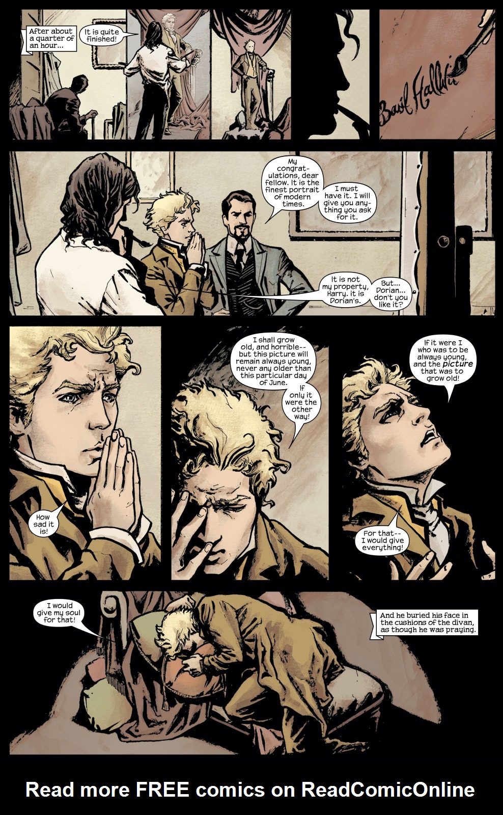 Read online Marvel Illustrated: The Picture of Dorian Gray comic -  Issue #1 - 9