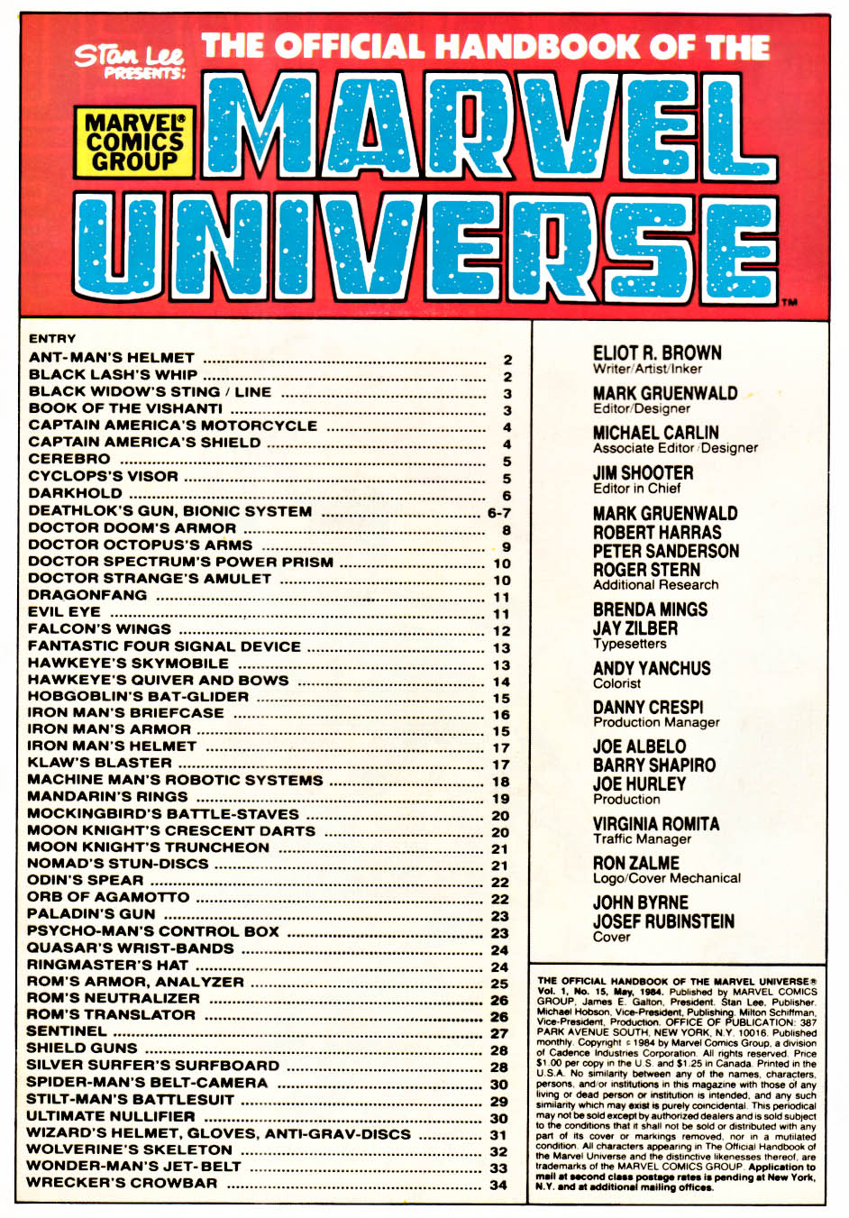 The Official Handbook of the Marvel Universe Issue #15 #15 - English 2