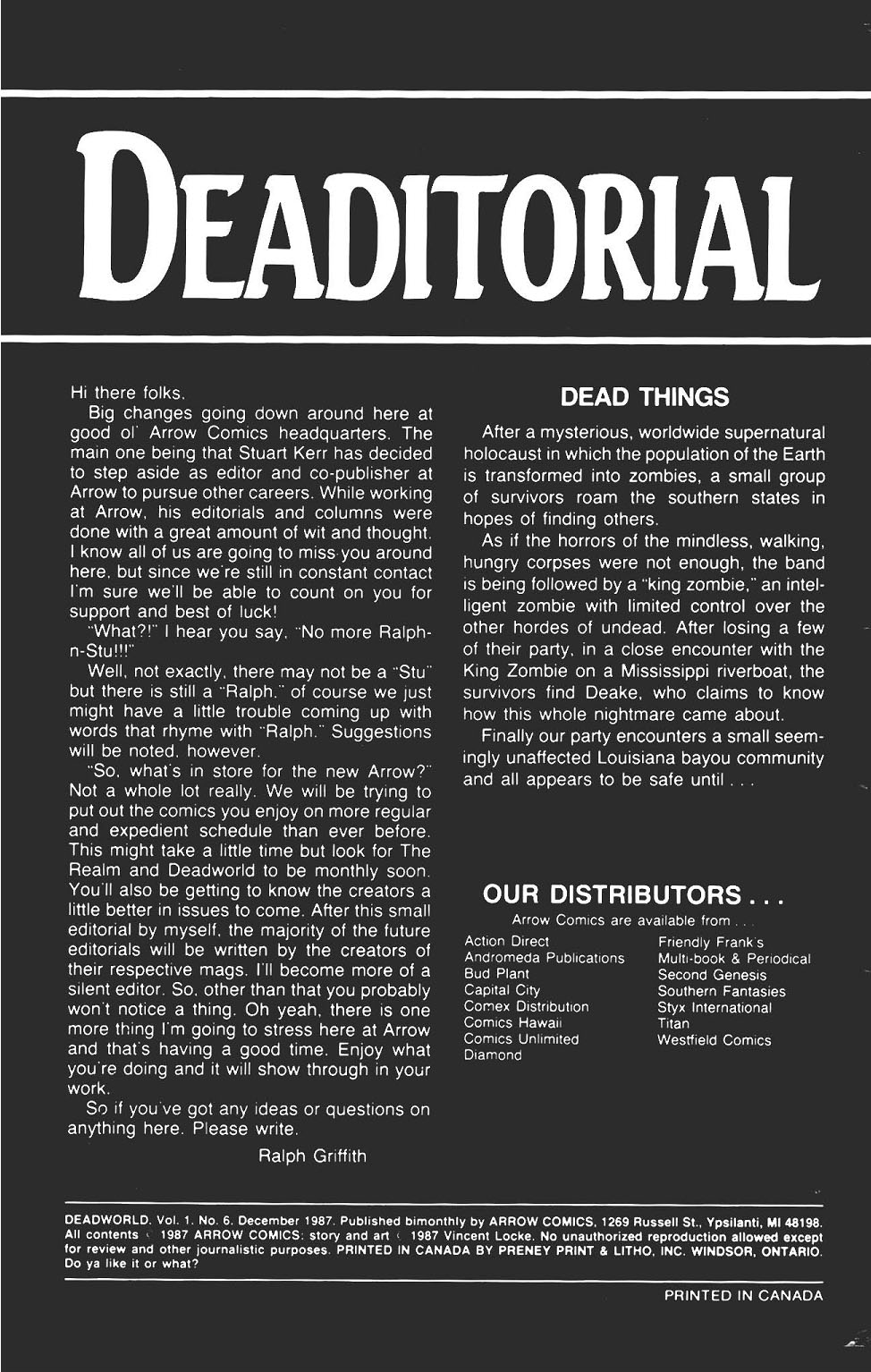 Read online Deadworld (1986) comic -  Issue #6 - 2