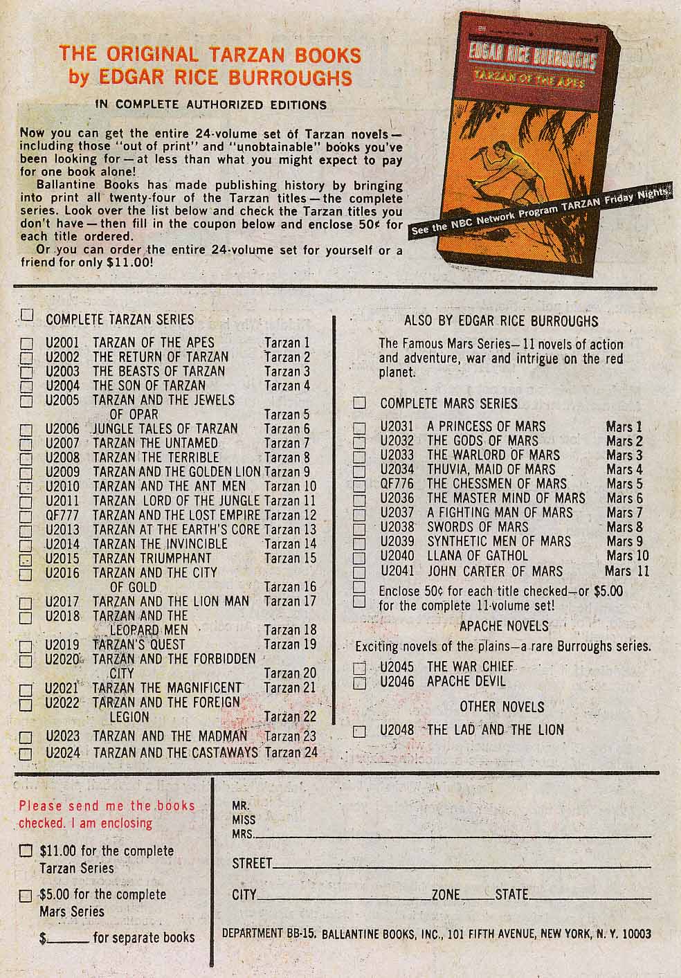 Read online Tarzan (1962) comic -  Issue #169 - 19
