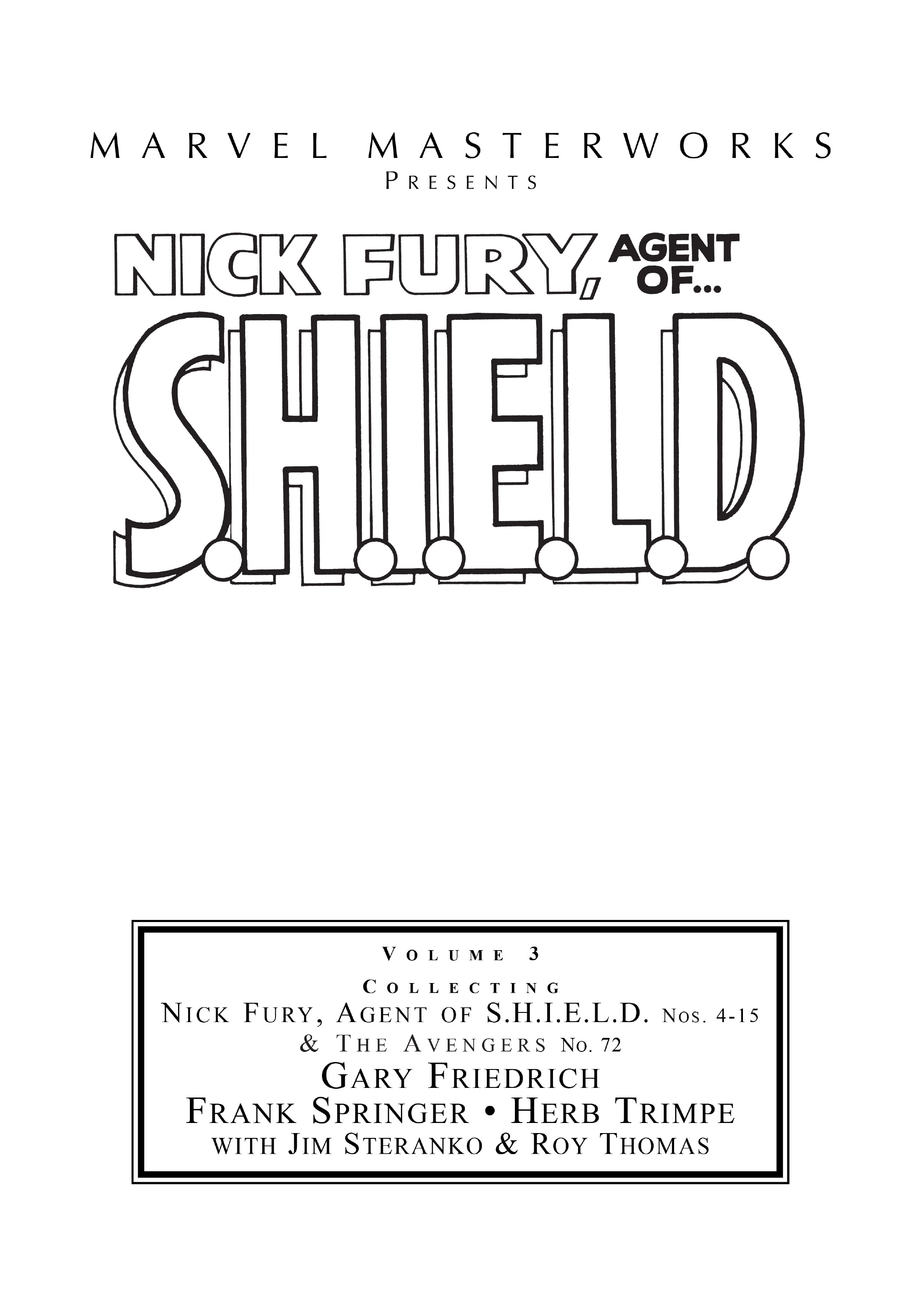 Read online Marvel Masterworks: Nick Fury, Agent of S.H.I.E.L.D. comic -  Issue # TPB 3 (Part 1) - 2