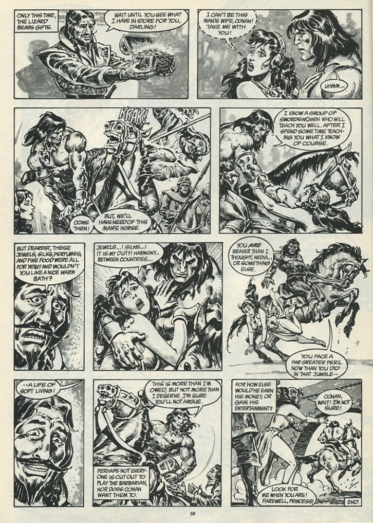 Read online The Savage Sword Of Conan comic -  Issue #185 - 60