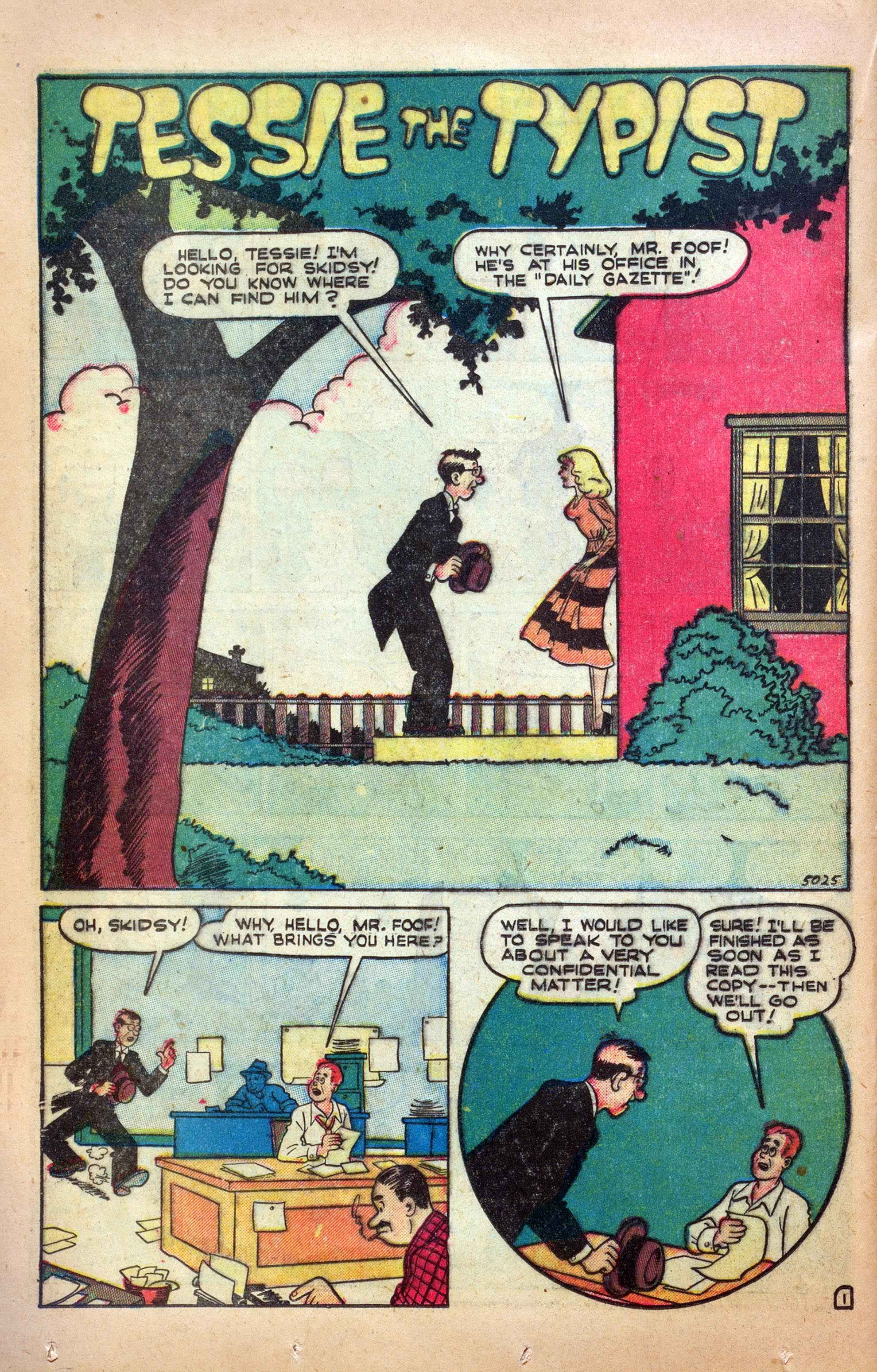 Read online Tessie the Typist comic -  Issue #23 - 32