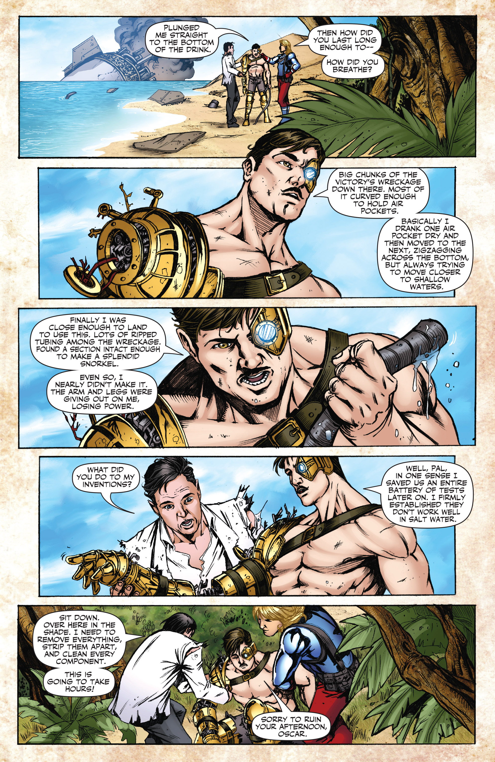 Read online Legenderry: A Steampunk Adventure comic -  Issue #4 - 8