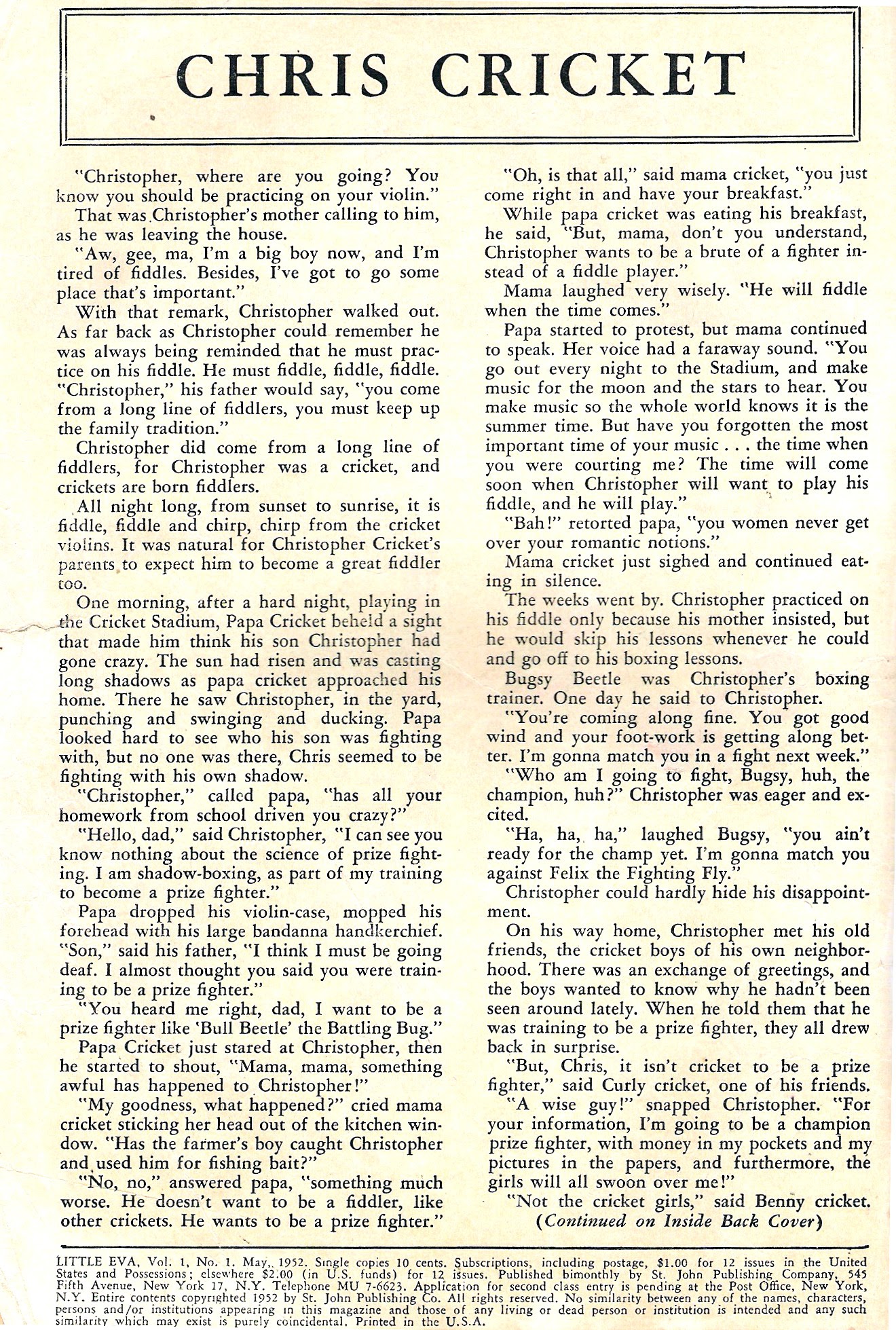 Read online Little Eva comic -  Issue #1 - 2