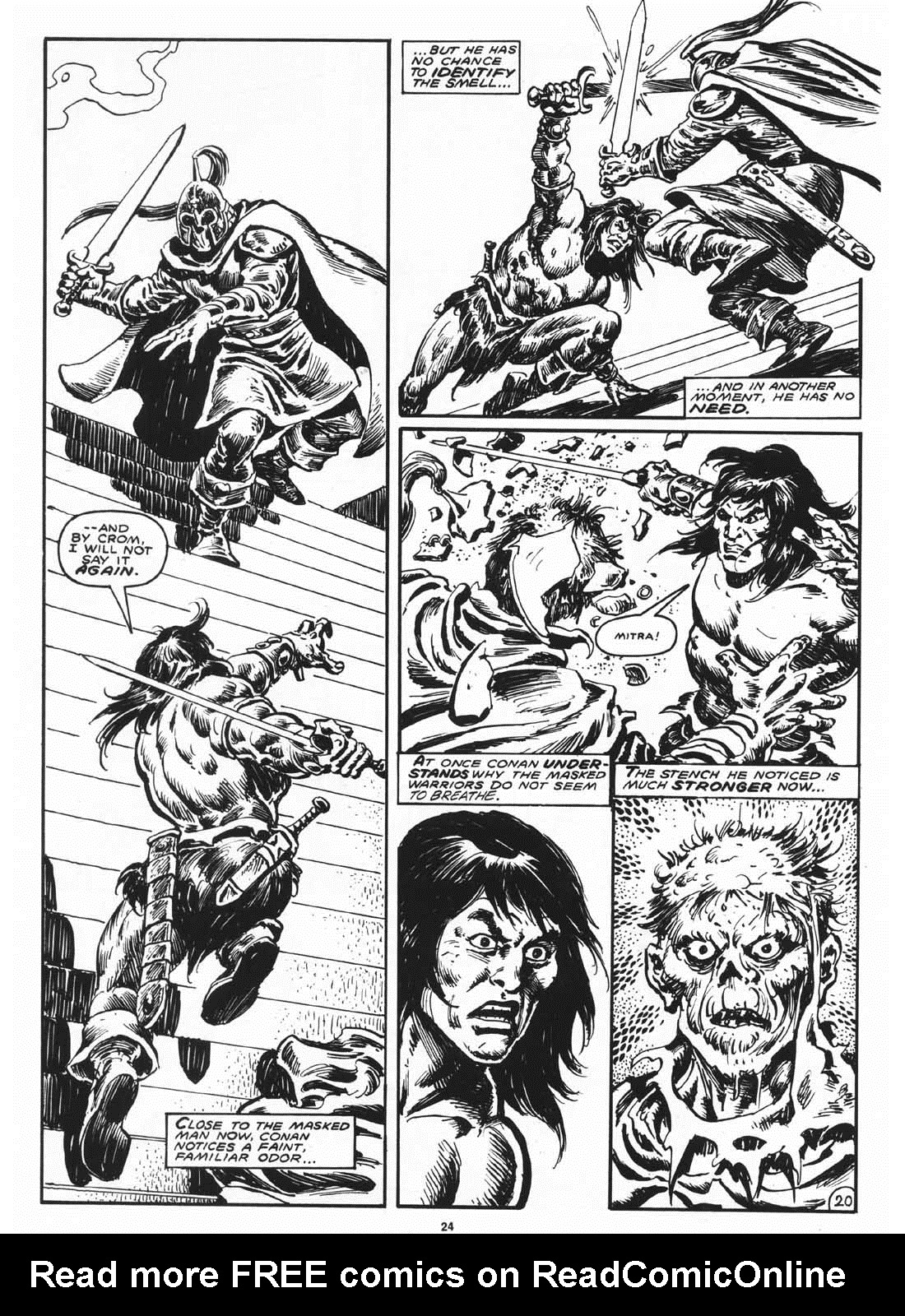 Read online The Savage Sword Of Conan comic -  Issue #169 - 26