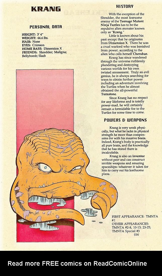 Read online Teenage Mutant Ninja Turtles Mutant Universe Sourcebook comic -  Issue #1 - 38