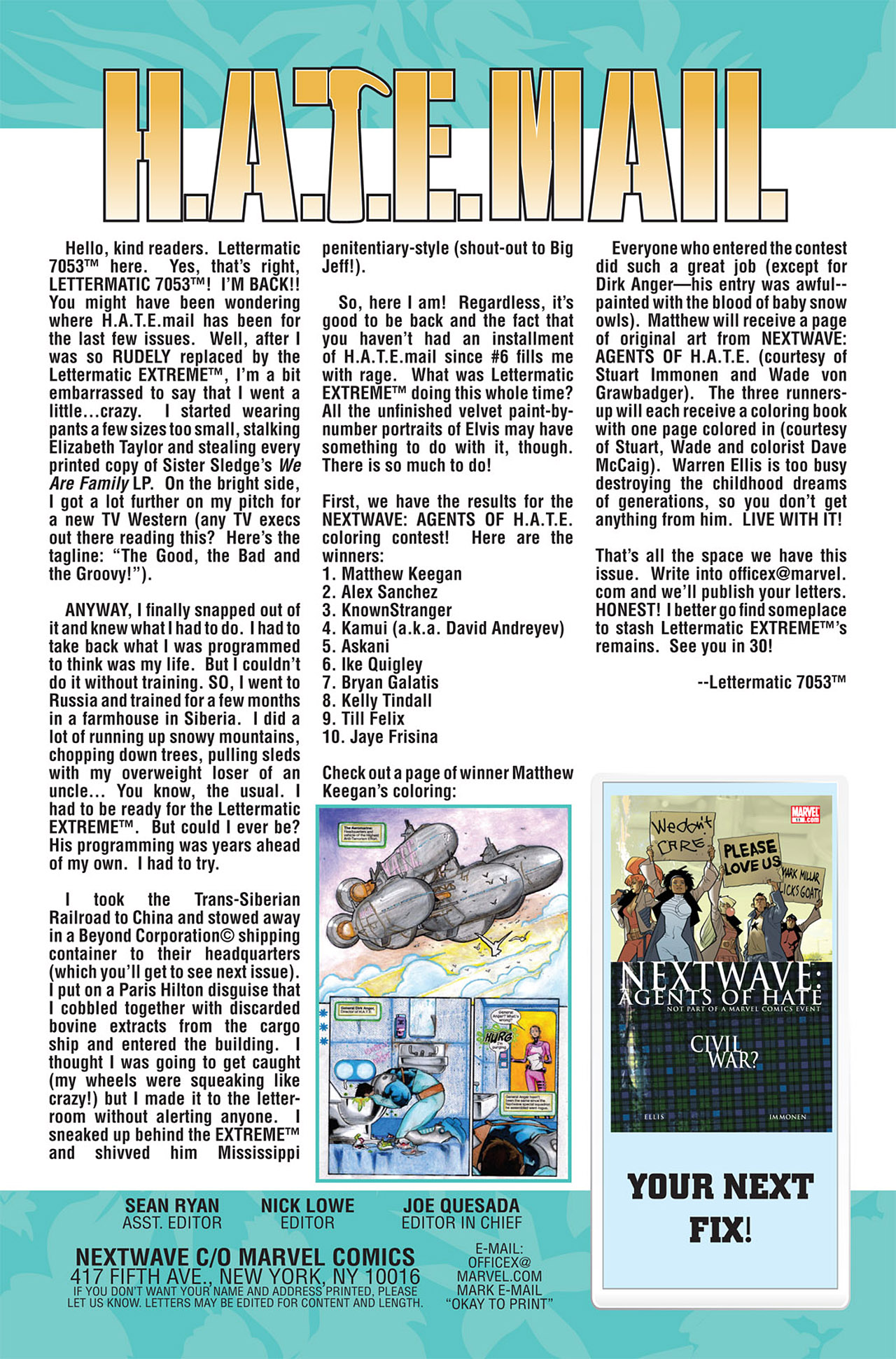 Read online Nextwave: Agents Of H.A.T.E. comic -  Issue #10 - 25