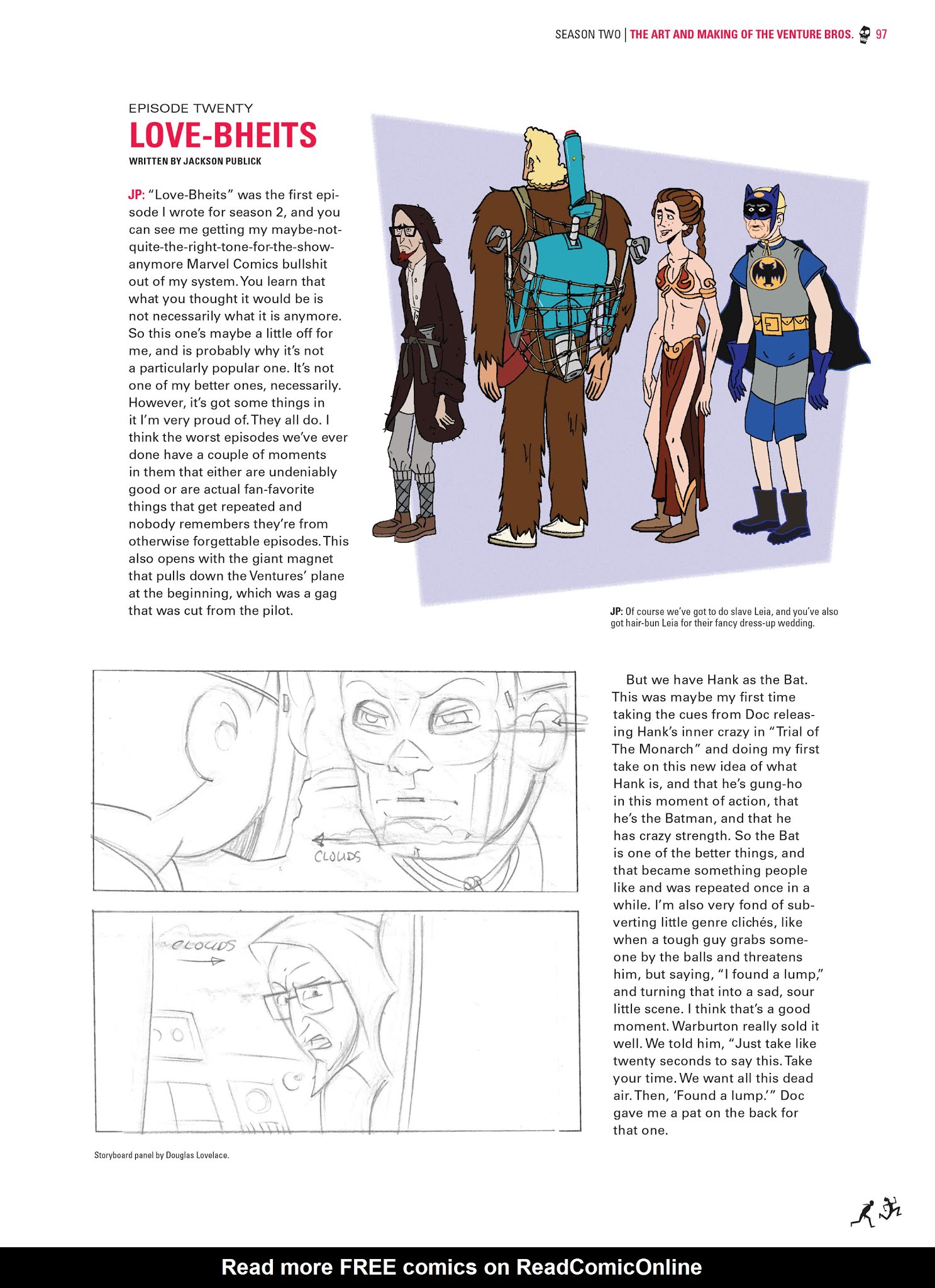 Read online Go Team Venture!: The Art and Making of The Venture Bros. comic -  Issue # TPB (Part 1) - 97