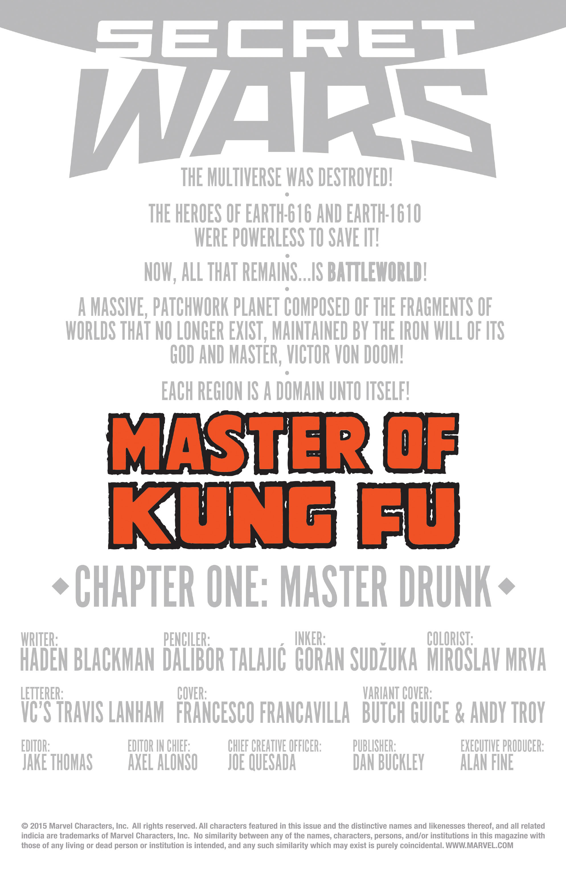 Read online Master of Kung Fu (2015) comic -  Issue #1 - 2
