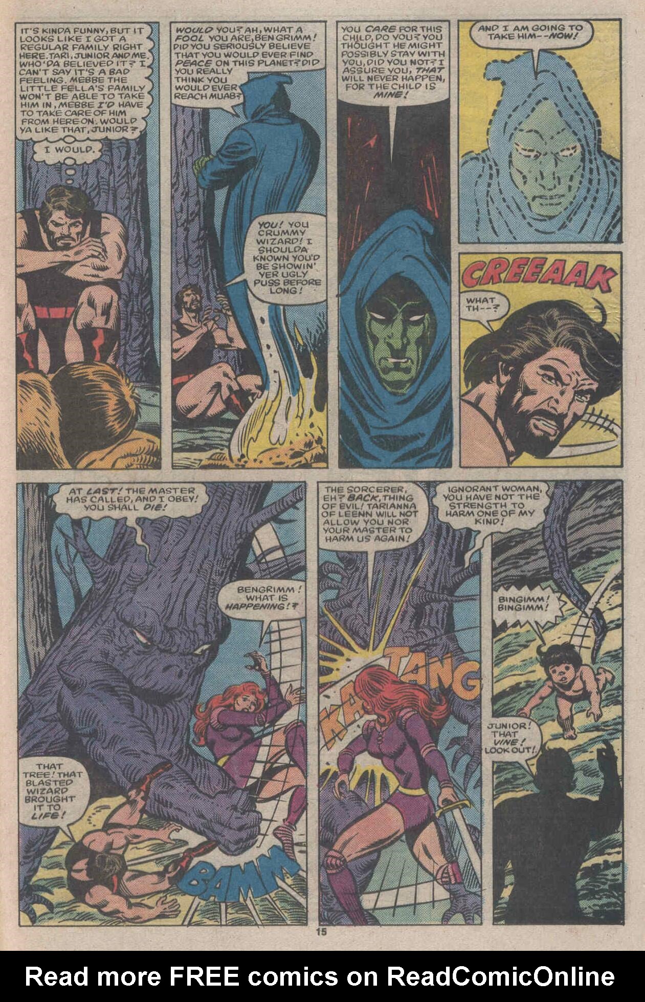 Read online The Thing comic -  Issue #18 - 21