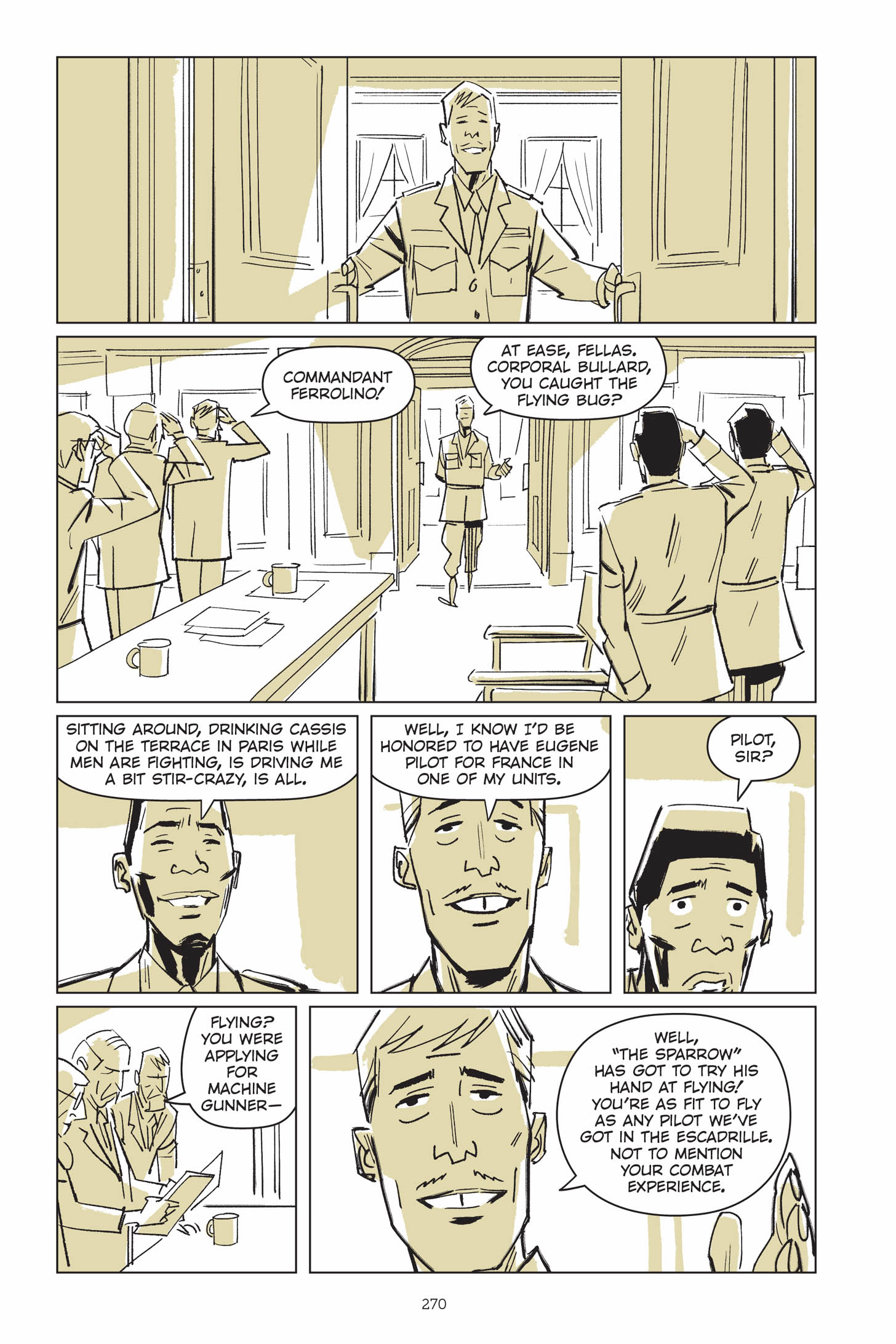 Read online Now Let Me Fly: A Portrait of Eugene Bullard comic -  Issue # TPB (Part 3) - 66